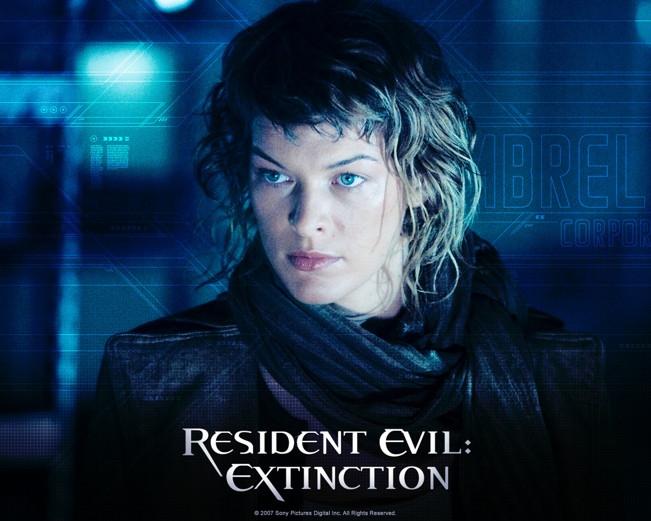 Milla Jovovich (Alice) in 2007 Resident Evil: Extinction Wallpaper Wallpaper 20620