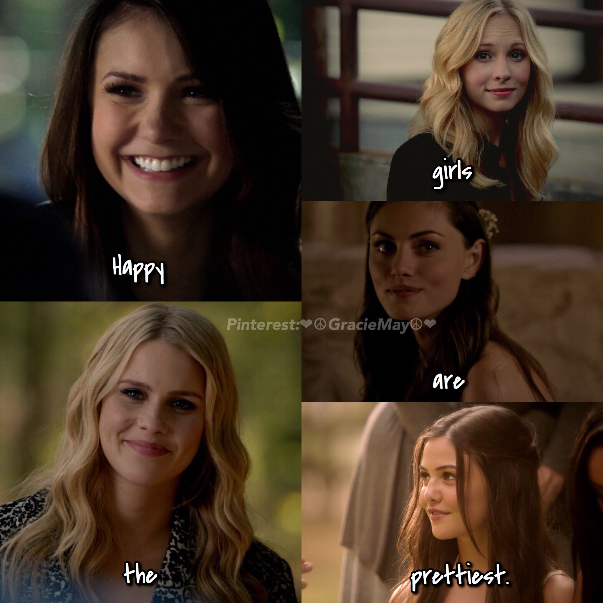 Elena, Caroline, Hayley, Rebekah and Davina The Vampire Diaries. Vampire diaries, Vampire diaries funny, Vampire diaries quotes