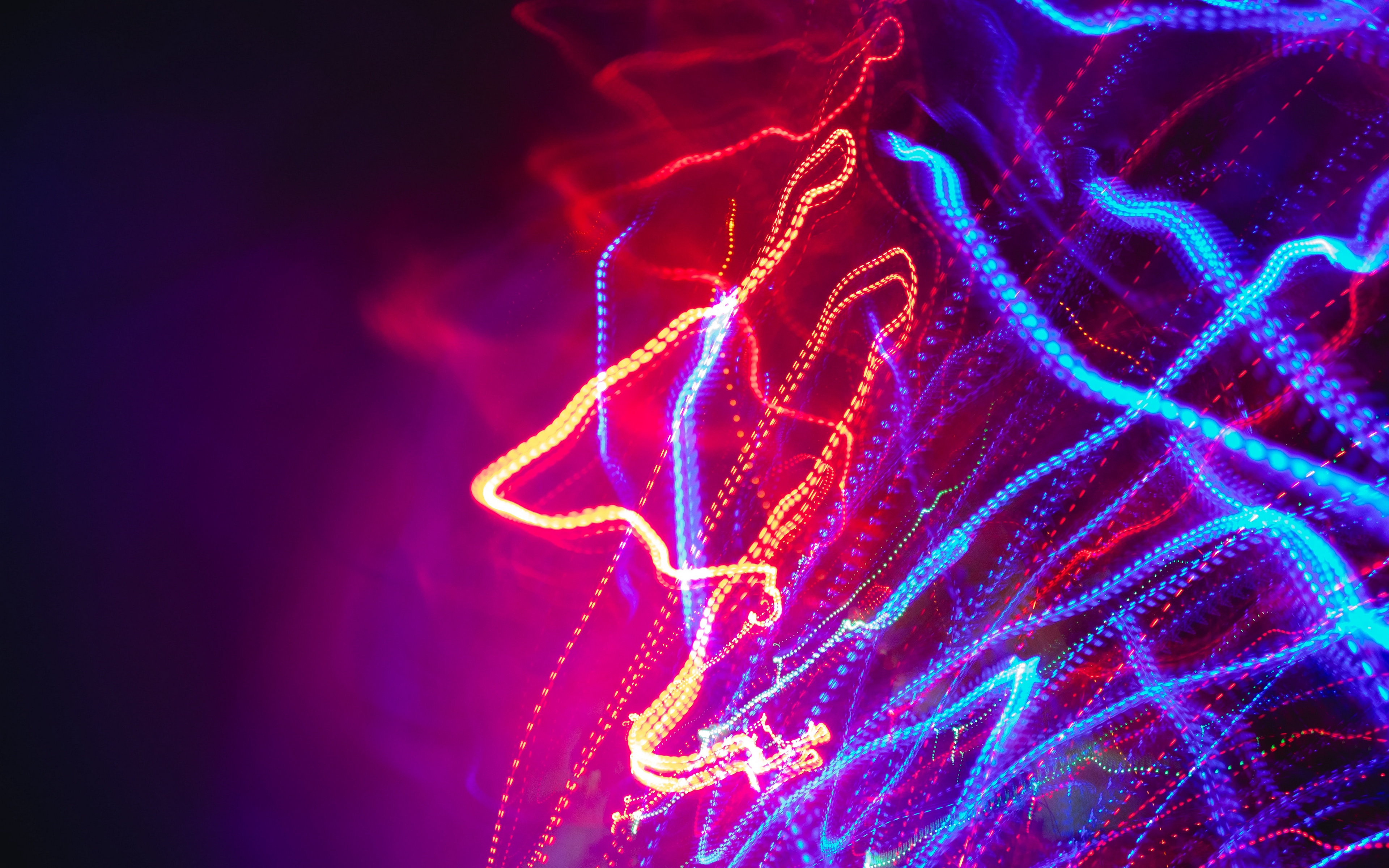 Wallpaper Lines, Stripes, Intermittent, Wavy, Bright, And Red Wallpaper 4k