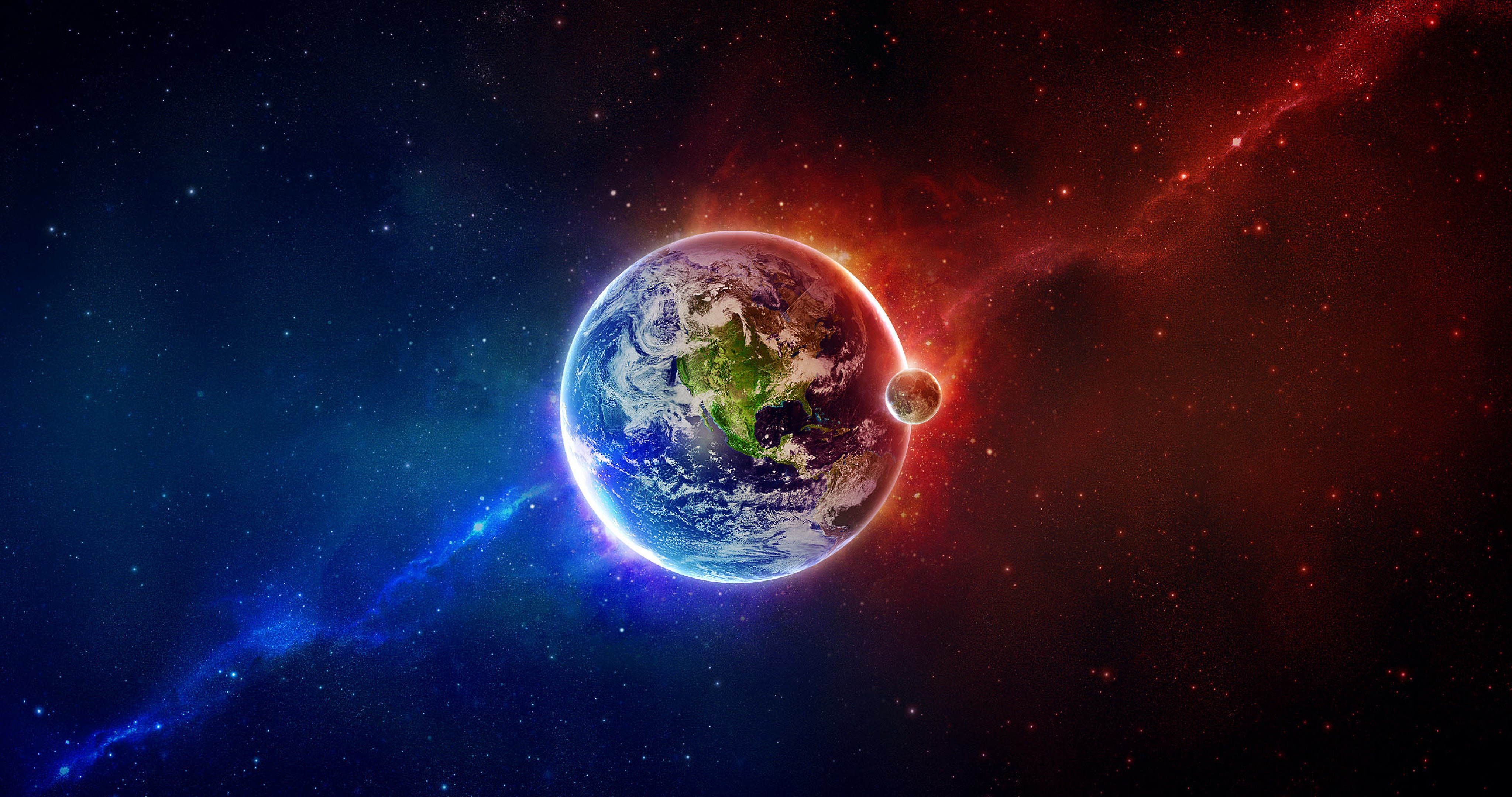 blue red earth 4k ultra HD wallpaper High quality walls