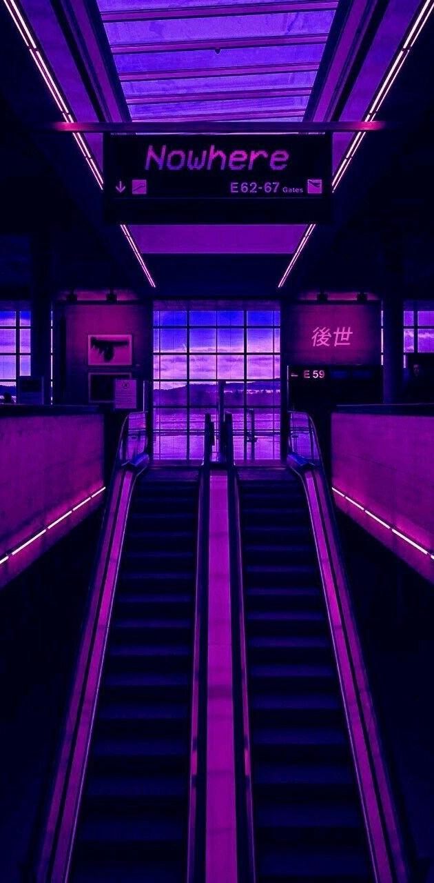 Nowhere Purple wallpaper