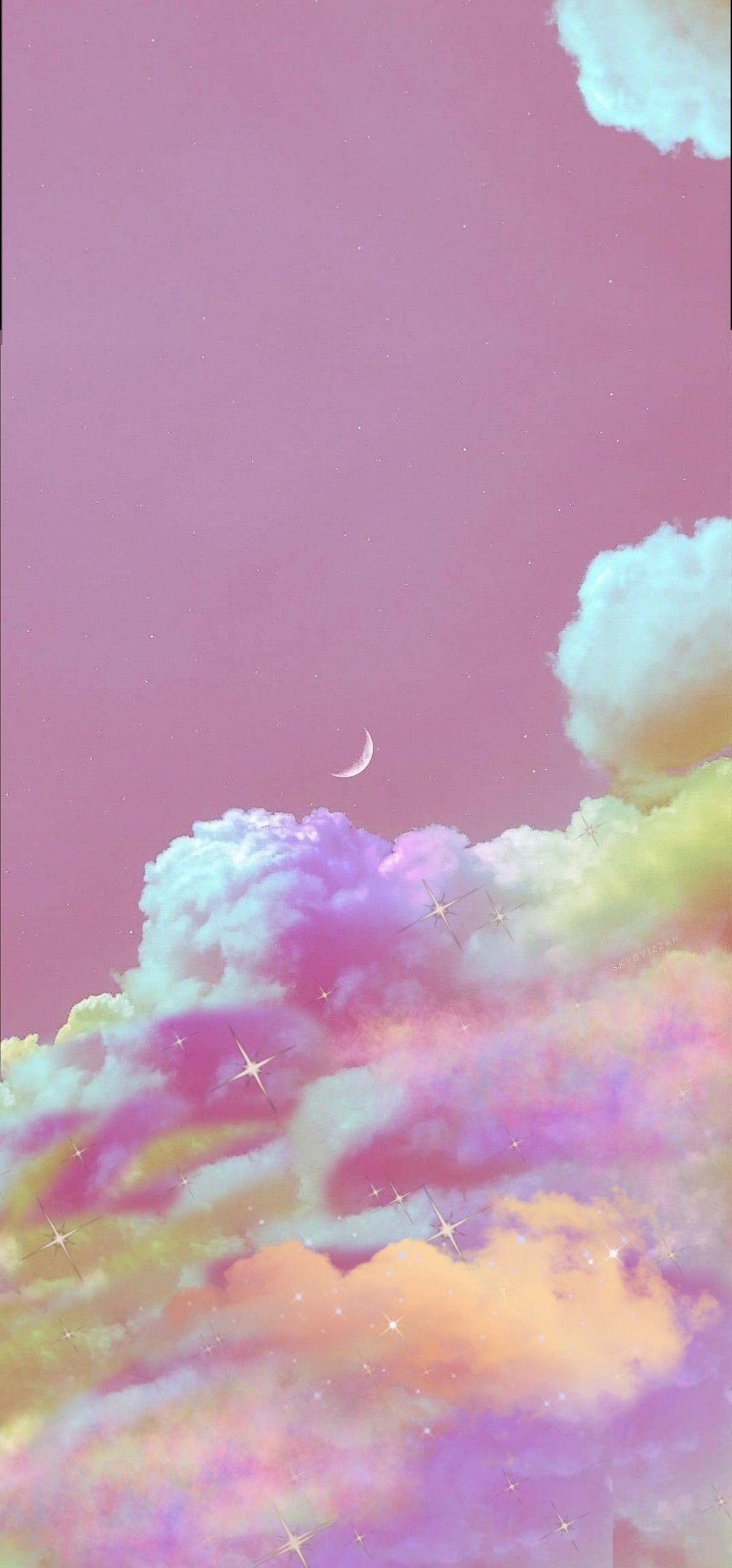 Pink Sky and clouds aesthetic. Glitch wallpaper, Aesthetic desktop wallpaper, Purple wallpaper phone