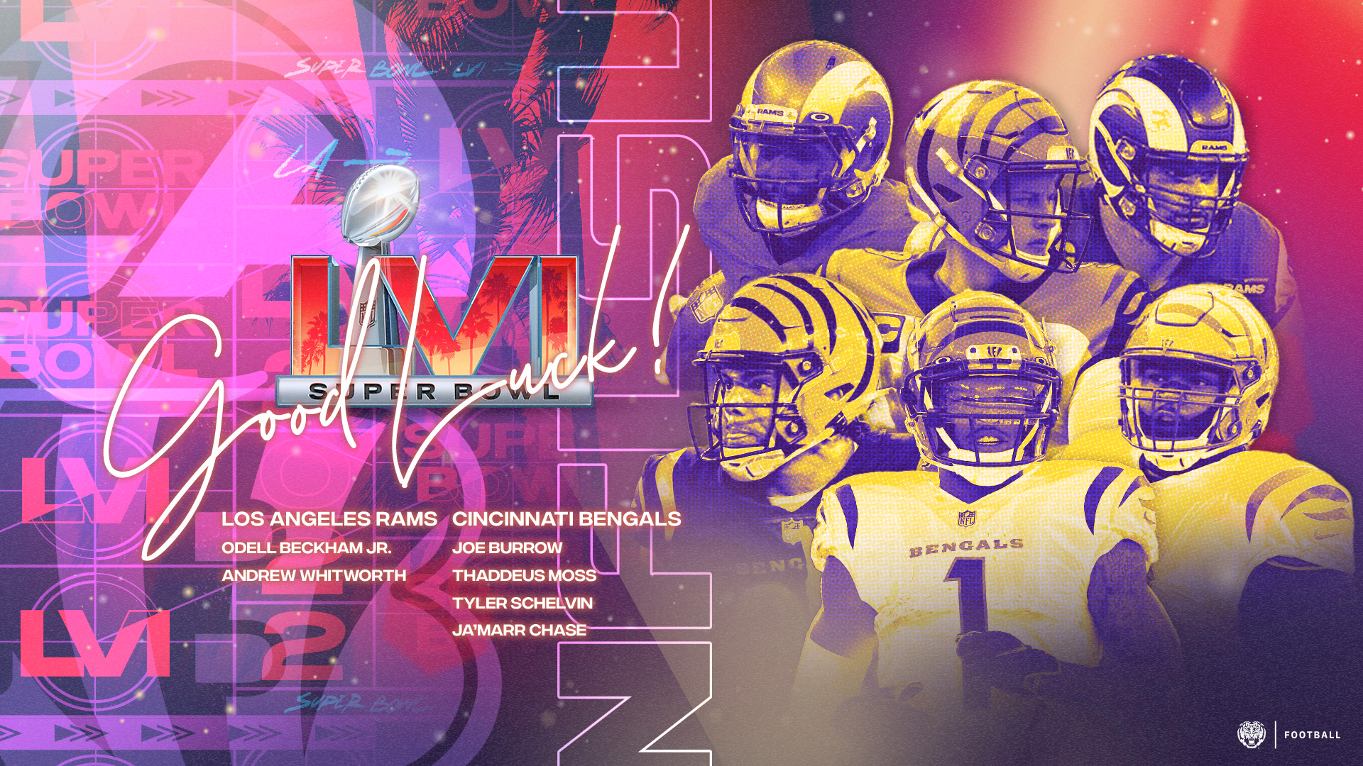 Los Angeles Rams x Cincinnati Bengals Super Bowl 56 Wallpaper, HD