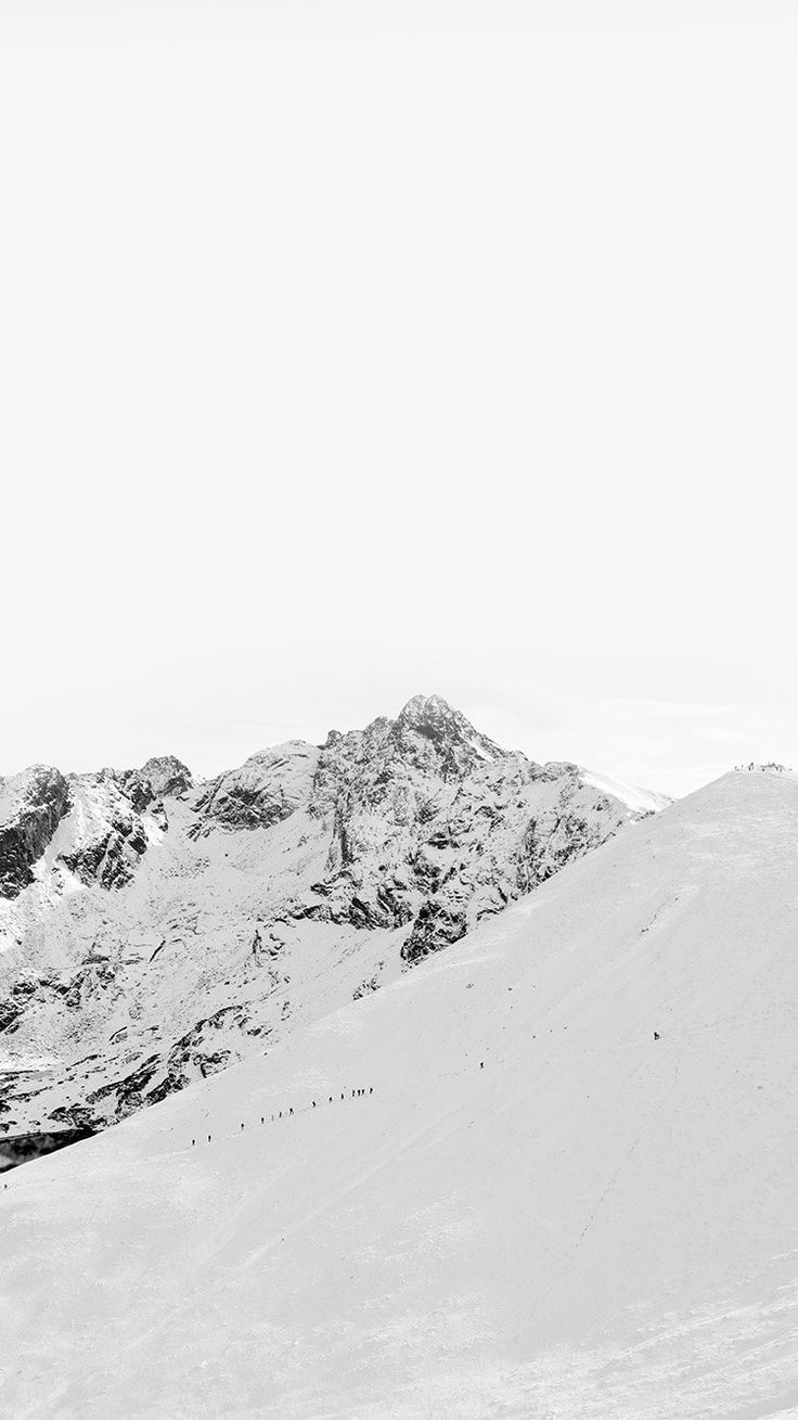 Image result for black and white mountains wallpaper minimalist snow. Snow wallpaper iphone, White wallpaper for iphone, iPhone wallpaper winter