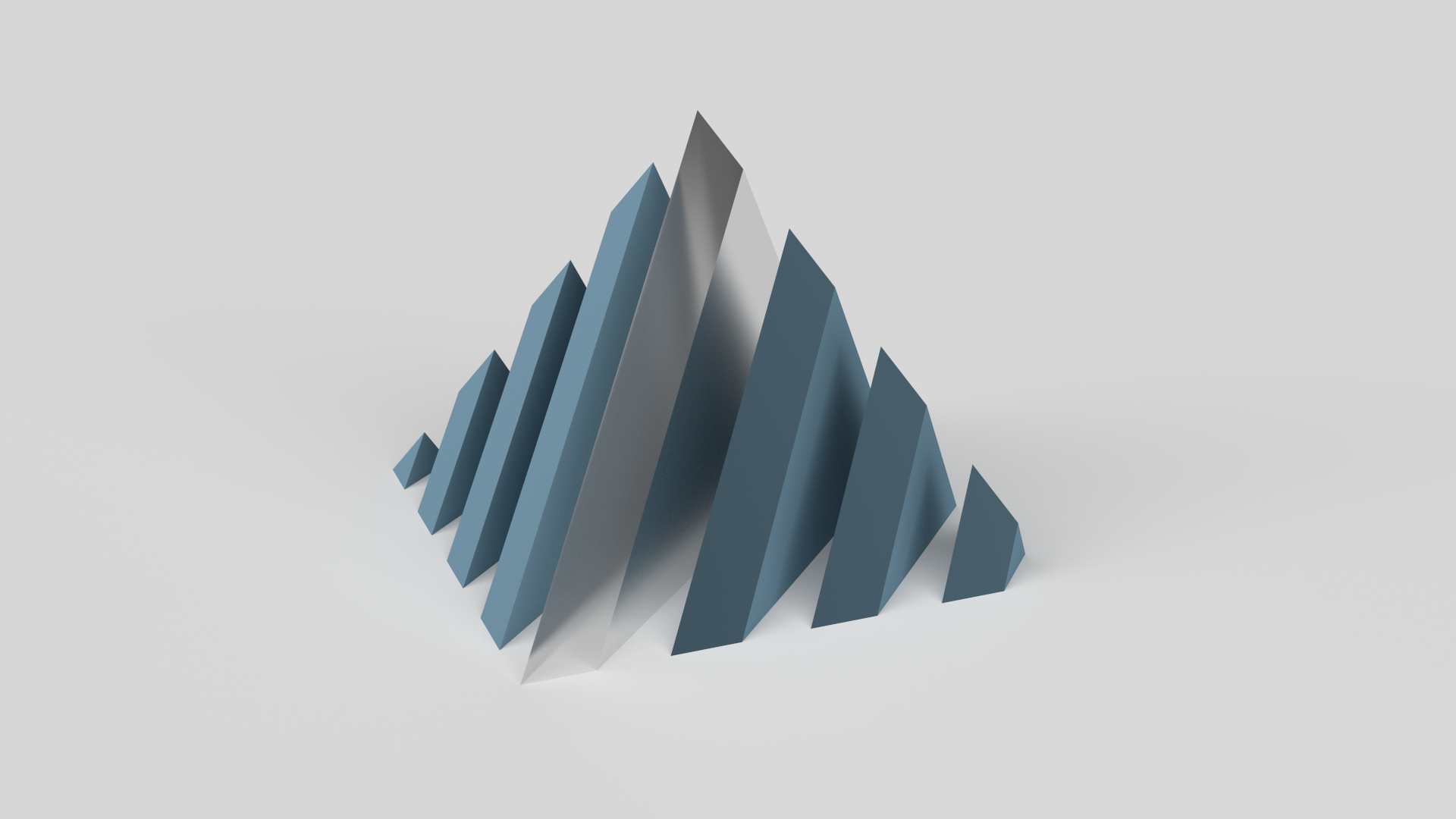 Minimal Winter Mountain