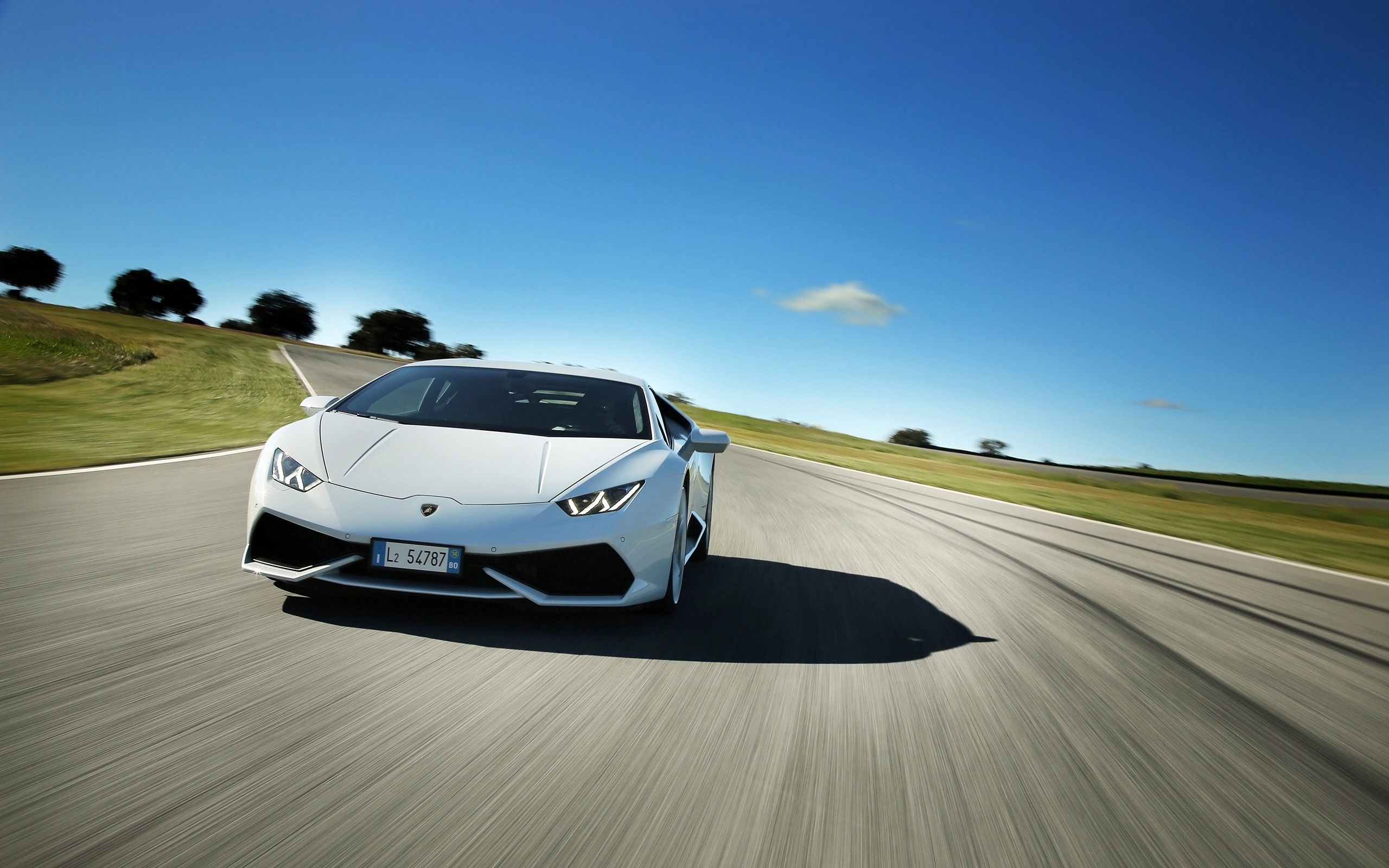 White Lamborghini Wallpaper