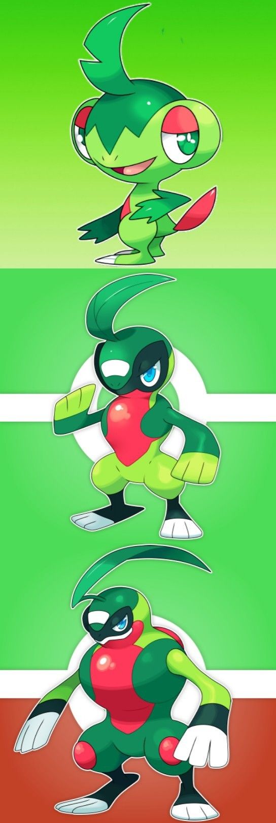 Fakemon: Poliweed (Grass), Folirog (Grass) And Brawlest (Grass Fighting). Cool Pokemon Wallpaper, Pikachu Art, Pokemon Picture