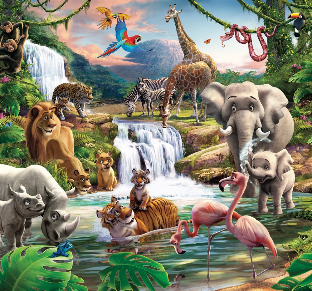 Kids Animal Wallpaper With Lots Of Animals Wallpaper & Background Download