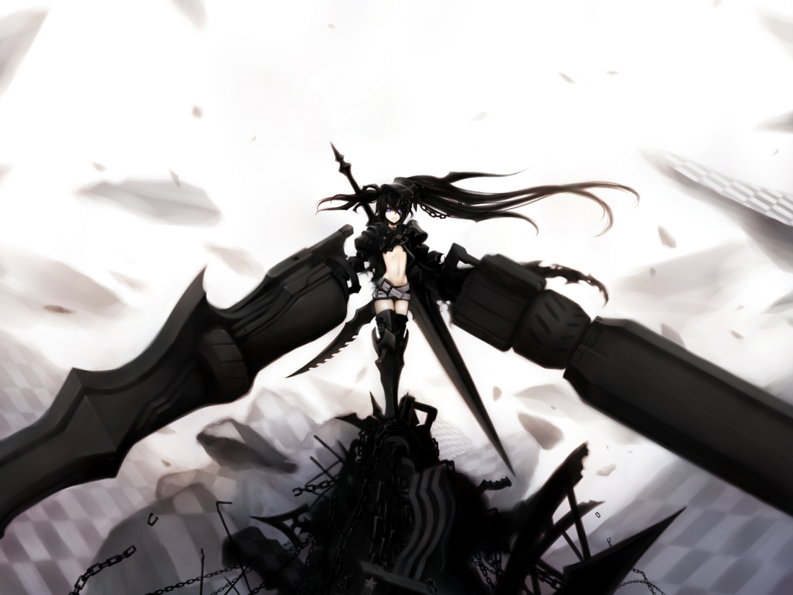 Black rock shooter, Cool anime picture, HD anime wallpaper