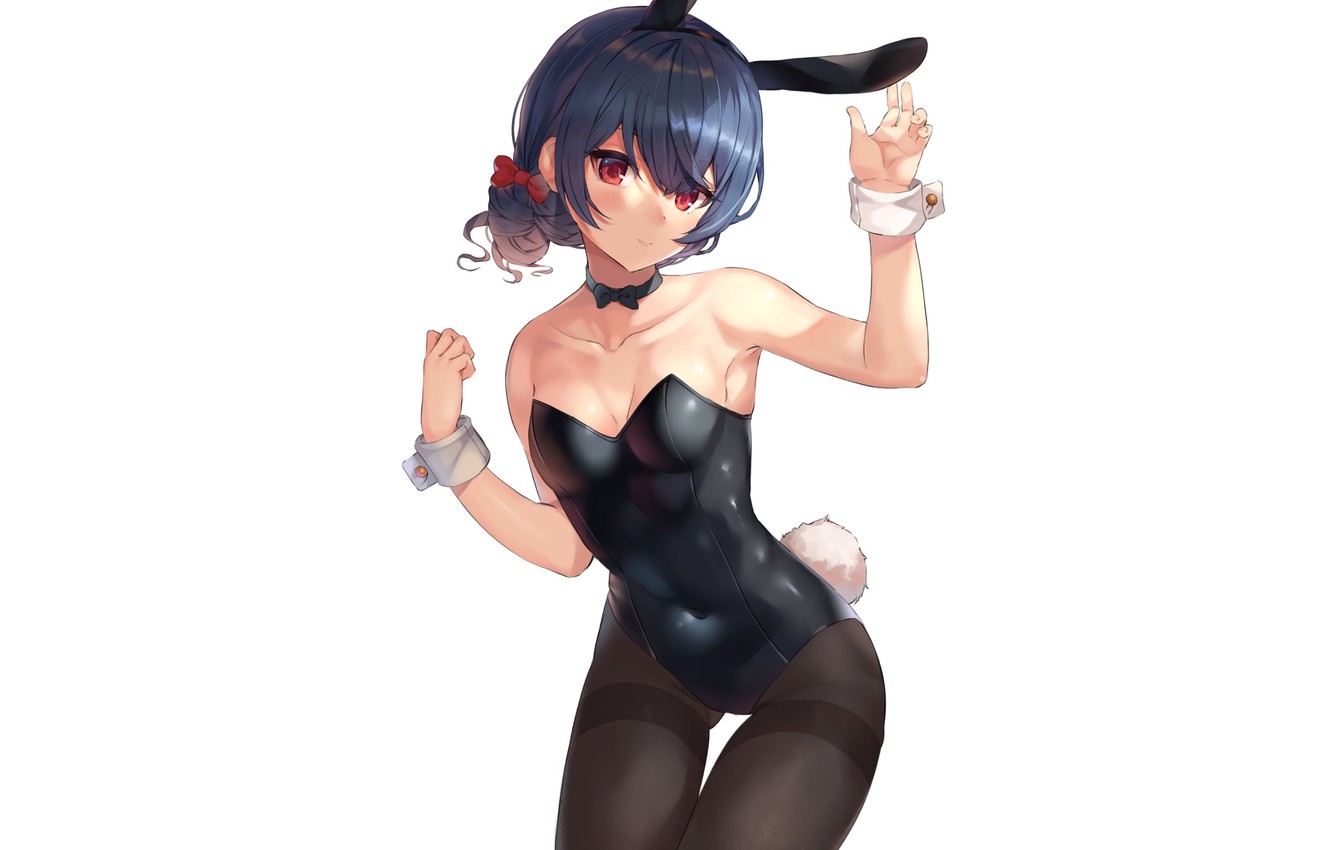 Wallpaper girl, , Anime, rabbit, pretty, bunny, posing, bunny outfit image for desktop, section сэйнэн