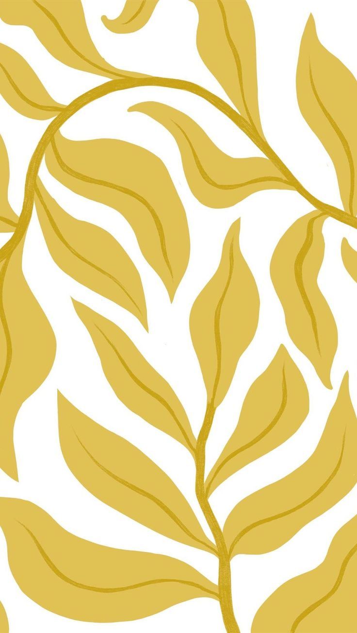 Leaves. Yellow aesthetic pastel, Wallpaper iphone summer, Pastel background