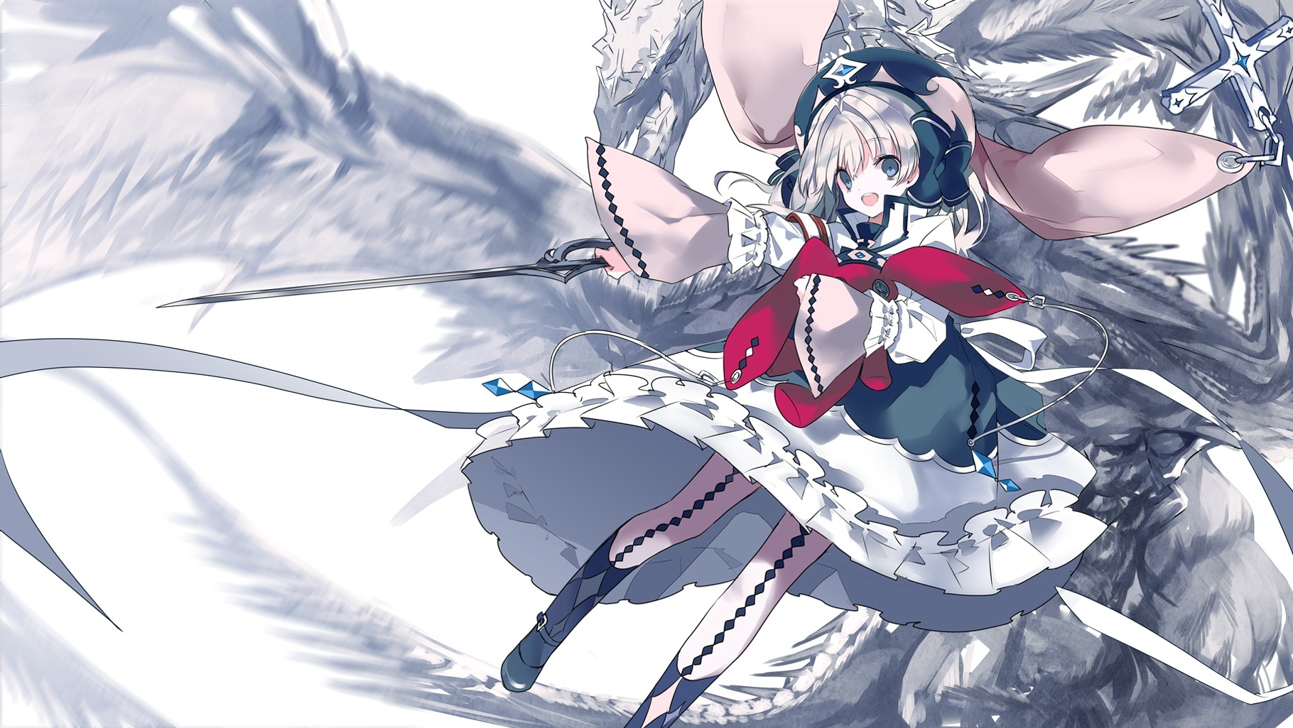 Wallpaper Anime Girl, Bunny Ears, Bunny Outfit:1820x1025