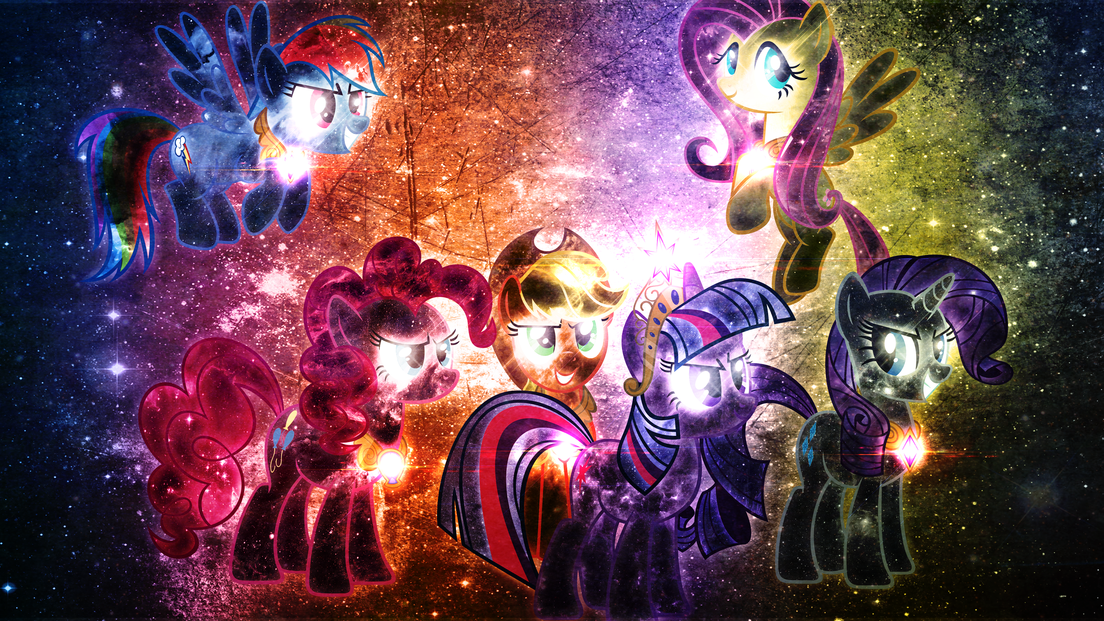Mane 6 Wallpaper by Tzolkine. My Little Pony wallpaper. My Little Wallpaper are Magic