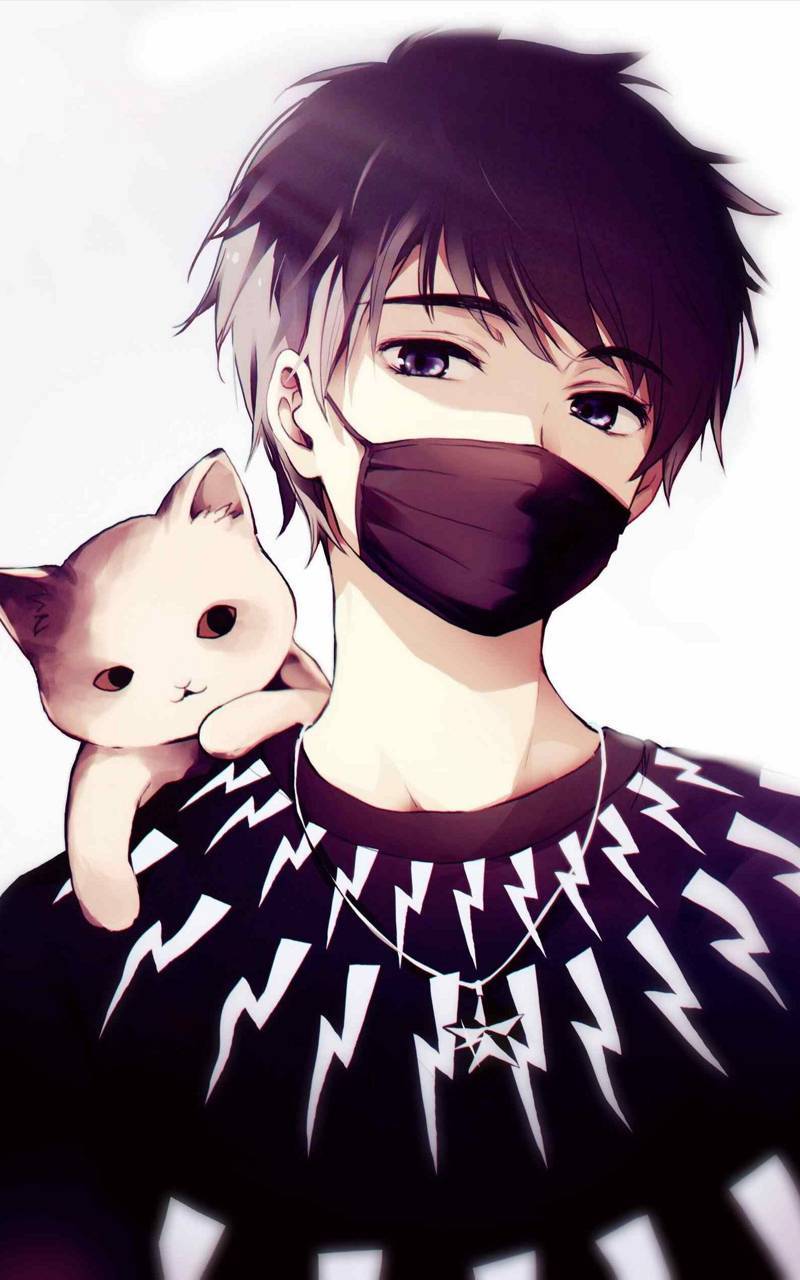 Anime Boy Anime Cat Blacker Cute