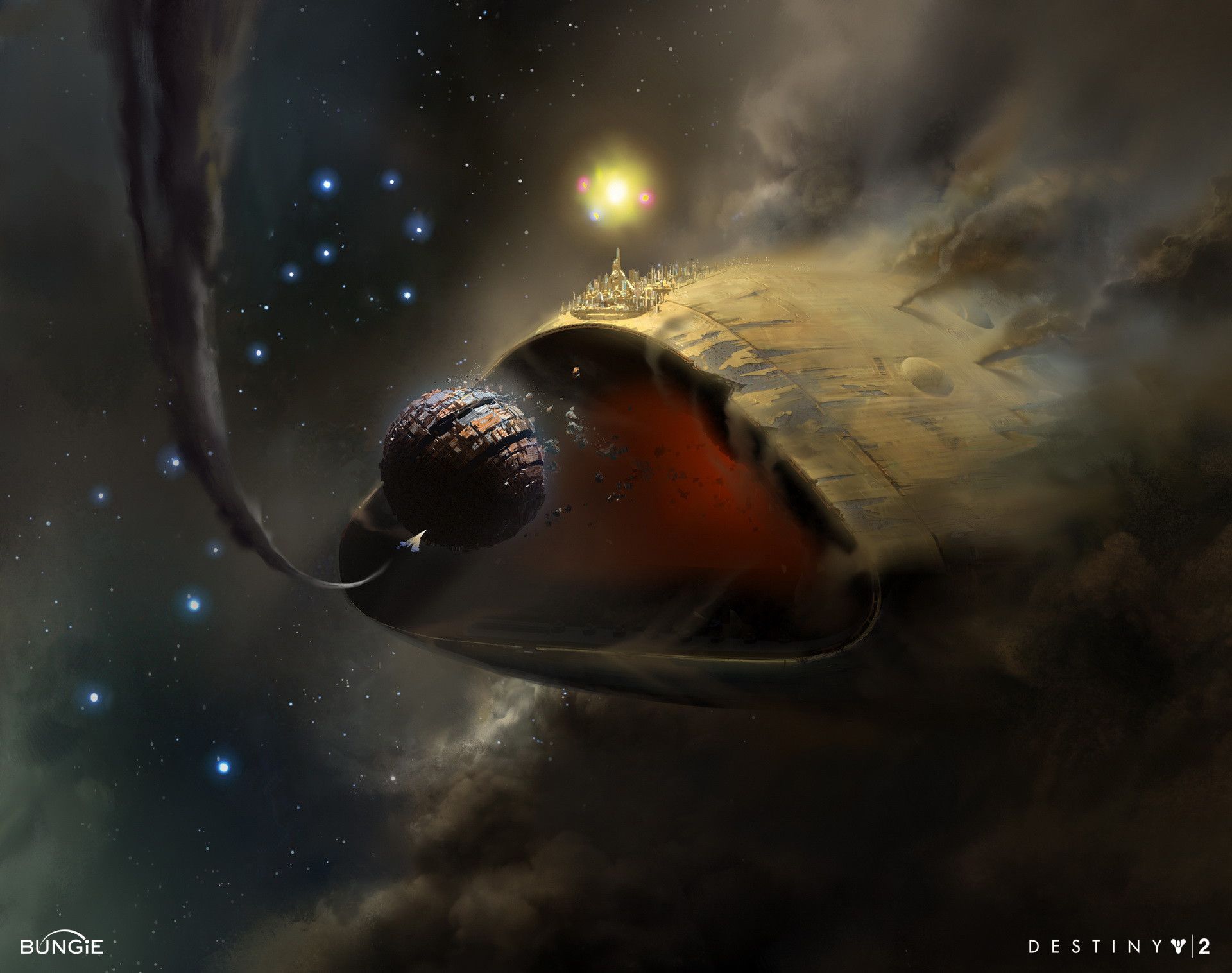 Destiny 2's Leviathan Raid Is The Best Thing Bungie Has Ever Done Arrownoyespoly Lt Wire Logo, But You'. Leviathan, Destiny, Spaceship Art