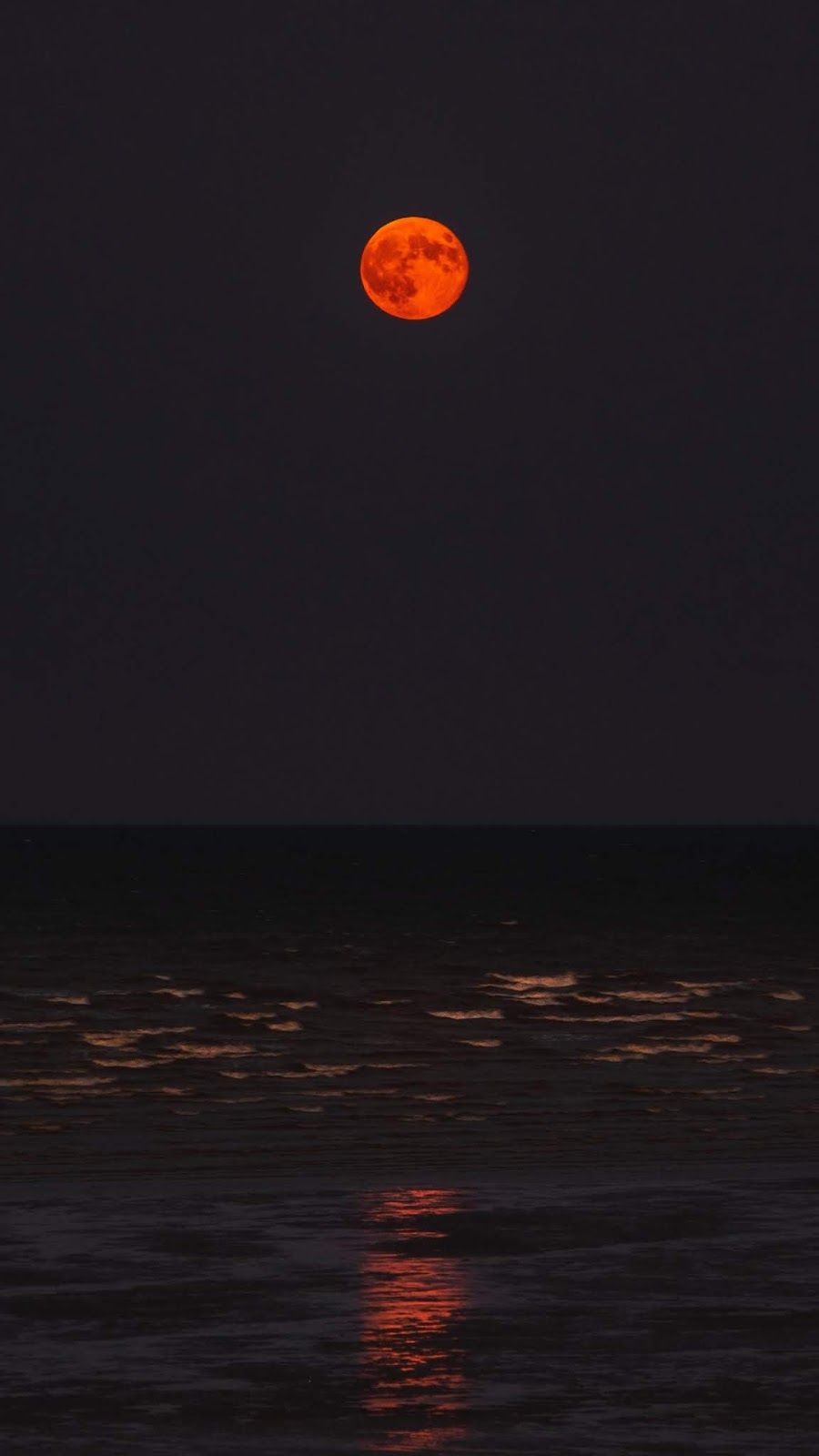 Red moon on the beach #wallpaper #iphone #android #background #followme. Dark red wallpaper, Beach wallpaper iphone, Moon photography