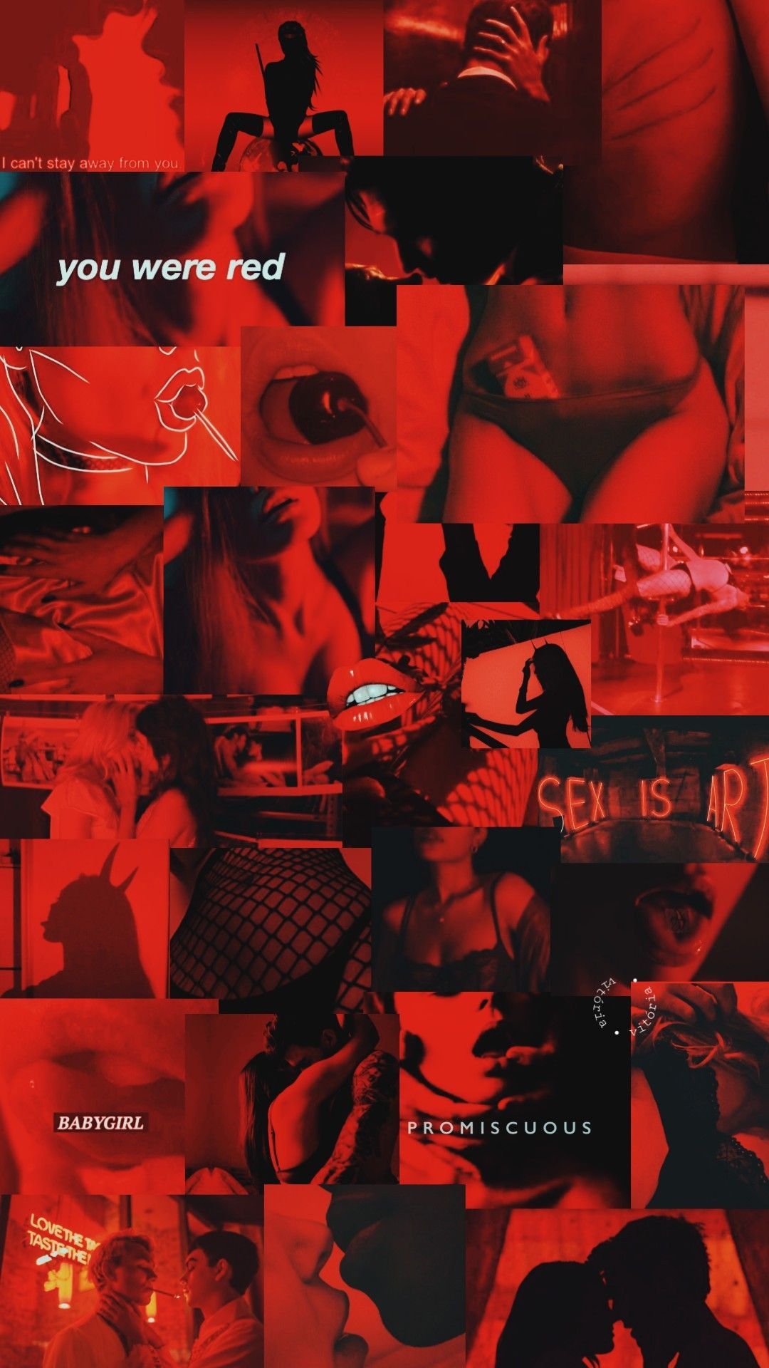 Red Desktop Aesthetic Wallpaper