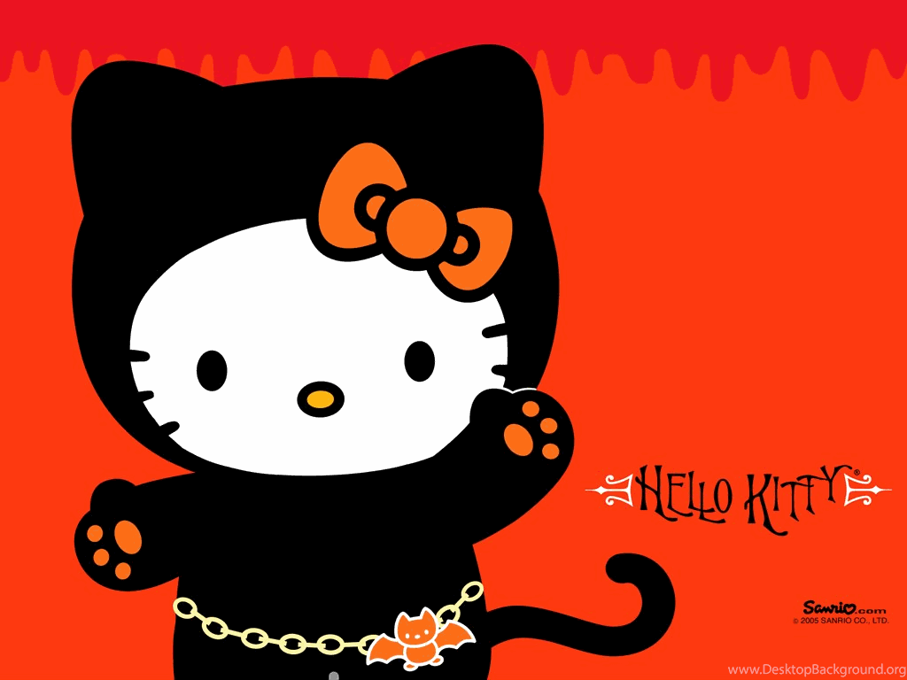Red Hello Kitty Halloween Wallpaper Free Hello Kitty Fun Stuff Desktop Background