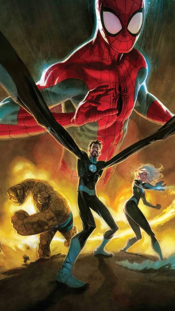 iPhone Wallpaper for iPhone XS, iPhone XR and iPhone X, iPhone Wallpaper. Spiderman, iPhone wallpaper, Fantastic four