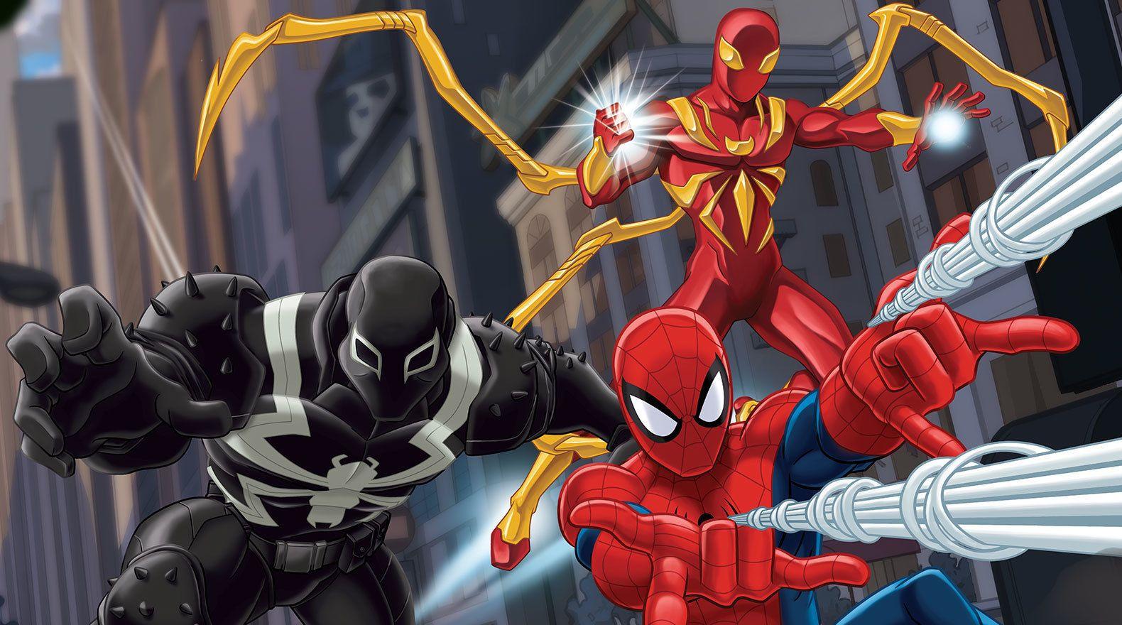 All Ultimate Spider Man Friends HD Wallpaper