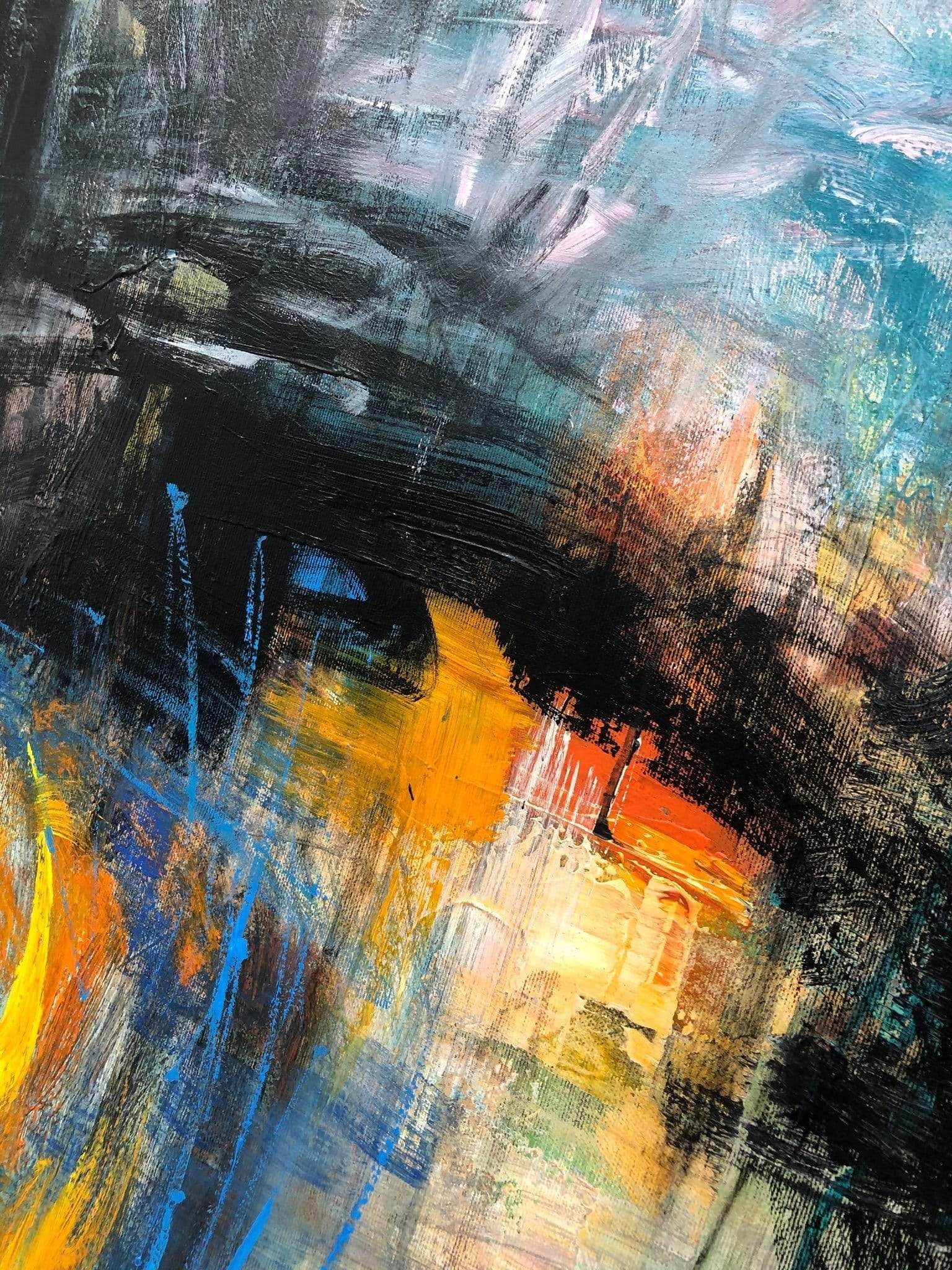 Extra Large Dark Painting On Canvas Modern Abstract Fine Art Oil Acrylic Painting Original. Dark paintings, Fine art painting oil, Abstract expressionism painting