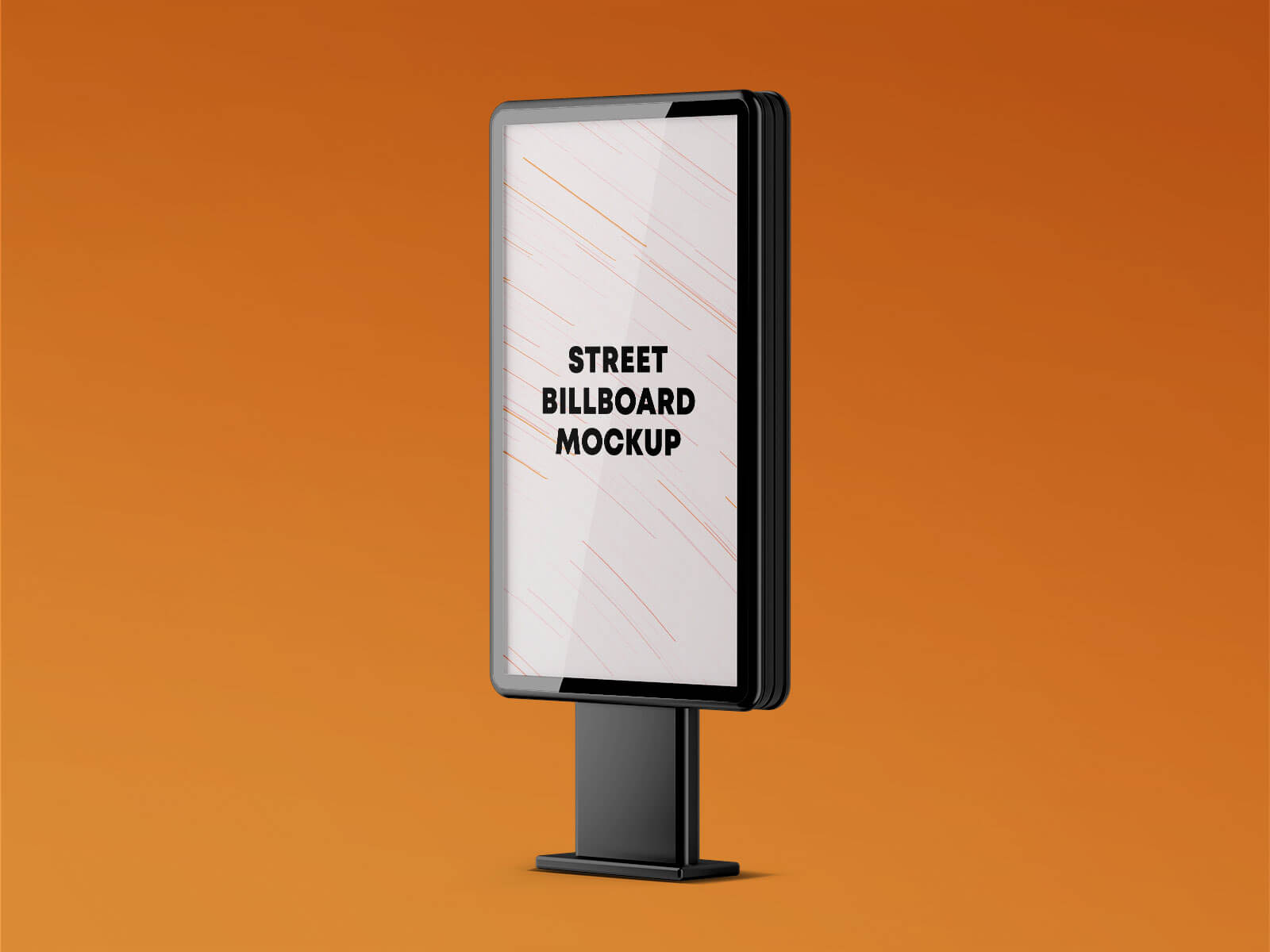 Free Street Billboard Mupi Mockup PSD Set