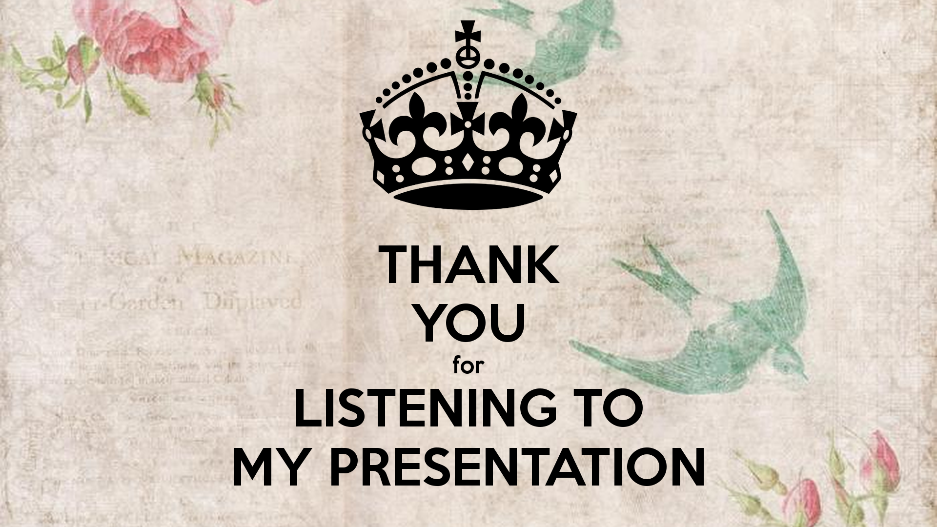 Thank You For Listening To My Presentation 48.png (1920×1080). Hình ảnh, Hình Nền, Cám ơn