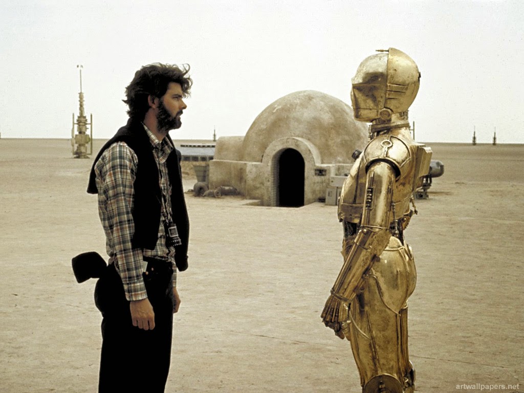Rare Behind The Scenes Photo From The Star Wars Set