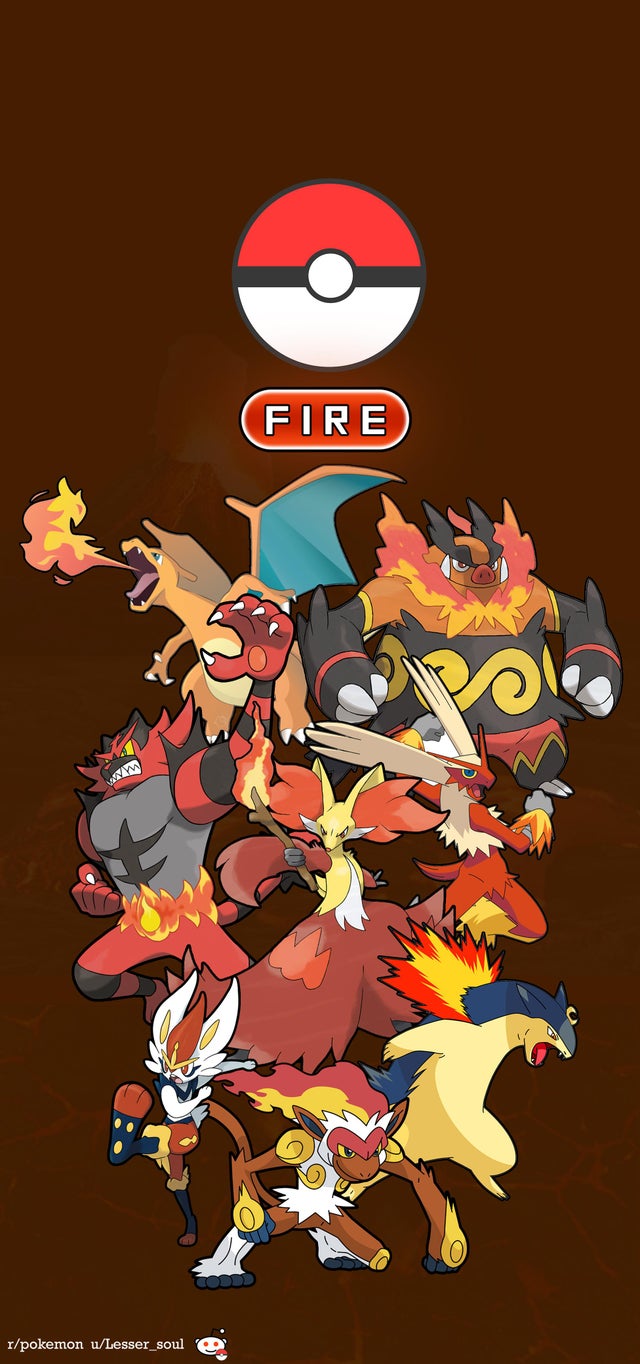 Improved version of yesterdays post. Again Firetype starters for phone wallpaper