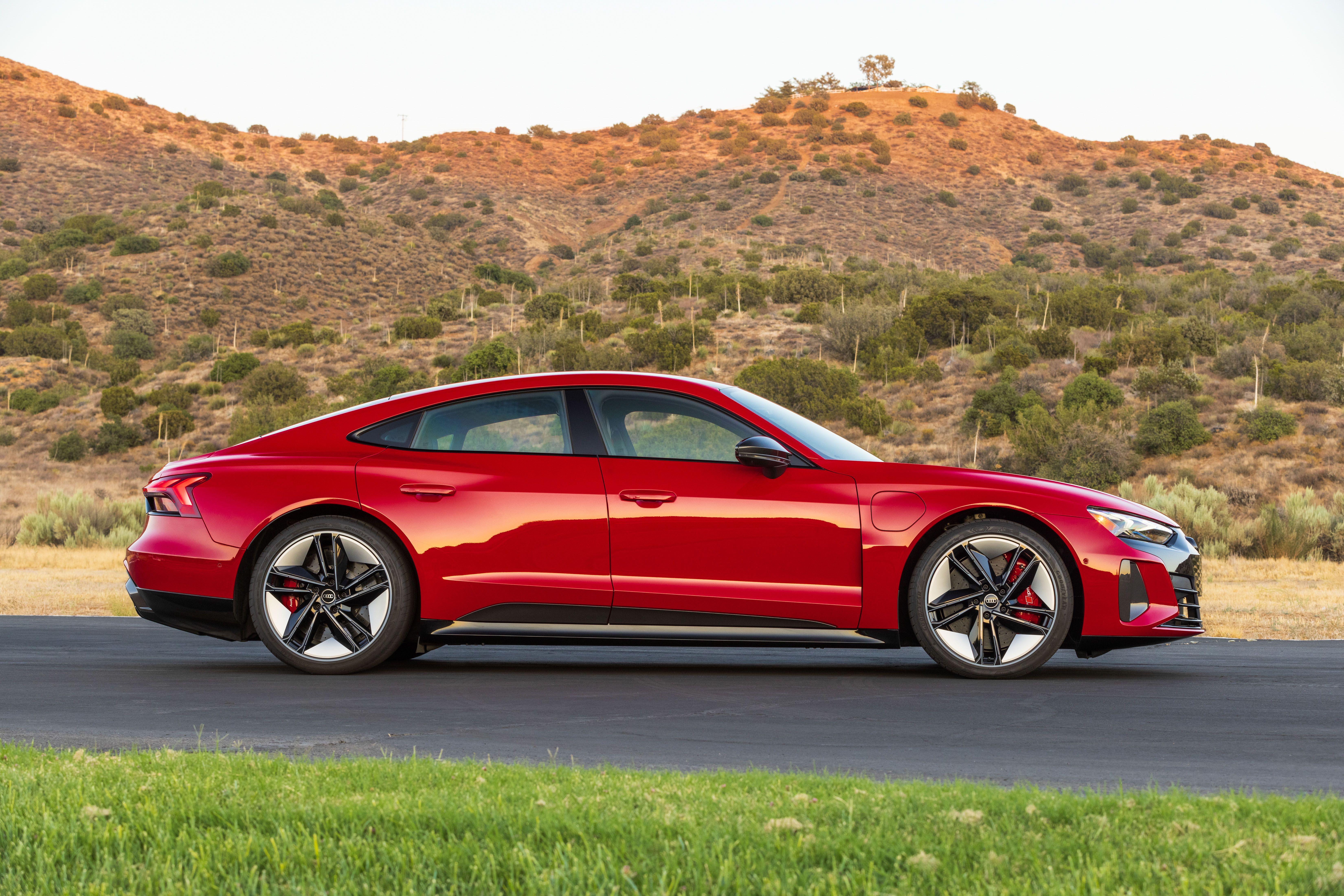 2022 Red Audi RS E Tron GT 4k Ultra HD Wallpaper