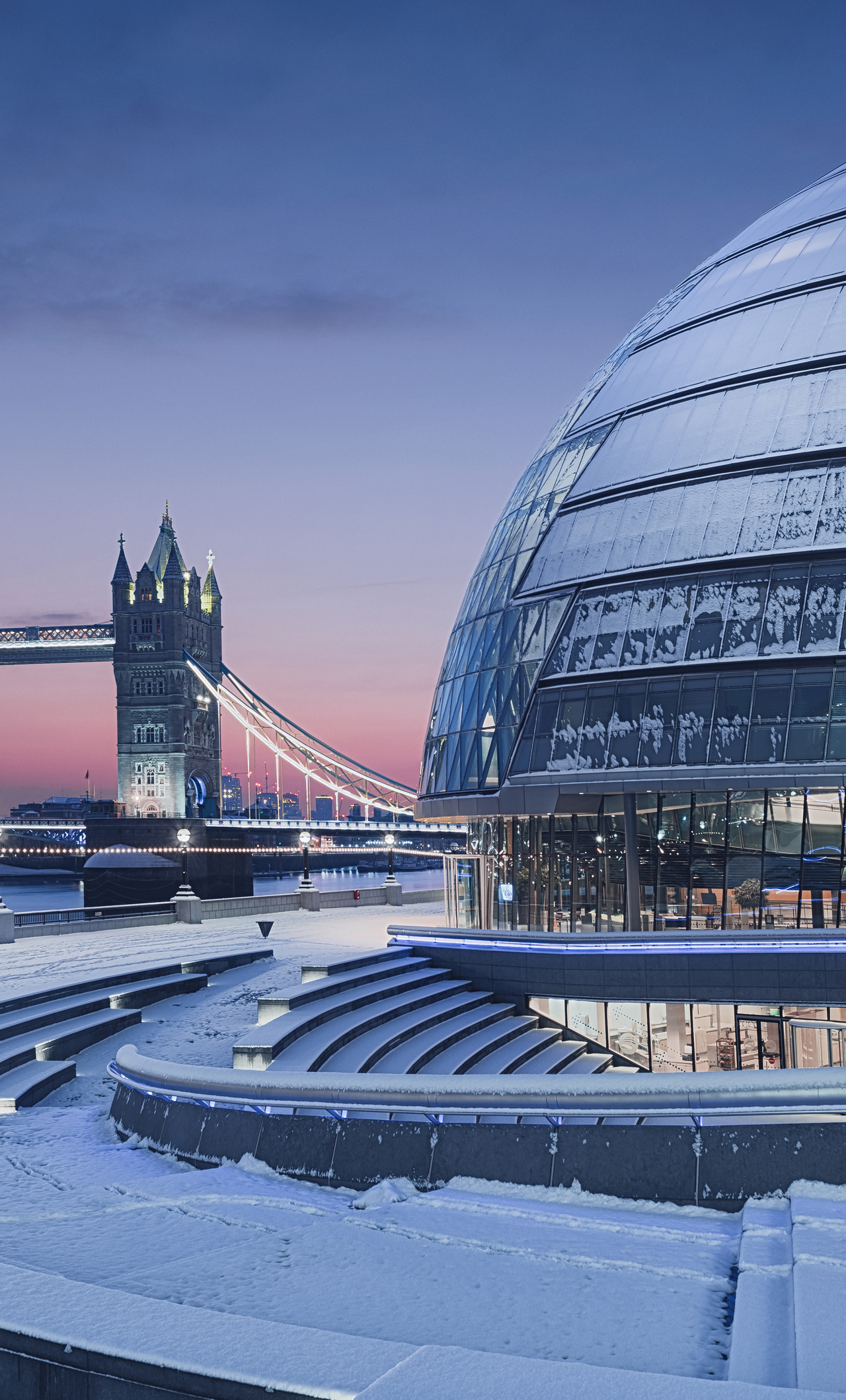 Early Winter Morning In London 8k iPhone HD 4k Wallpaper, Image, Background, Photo and Picture