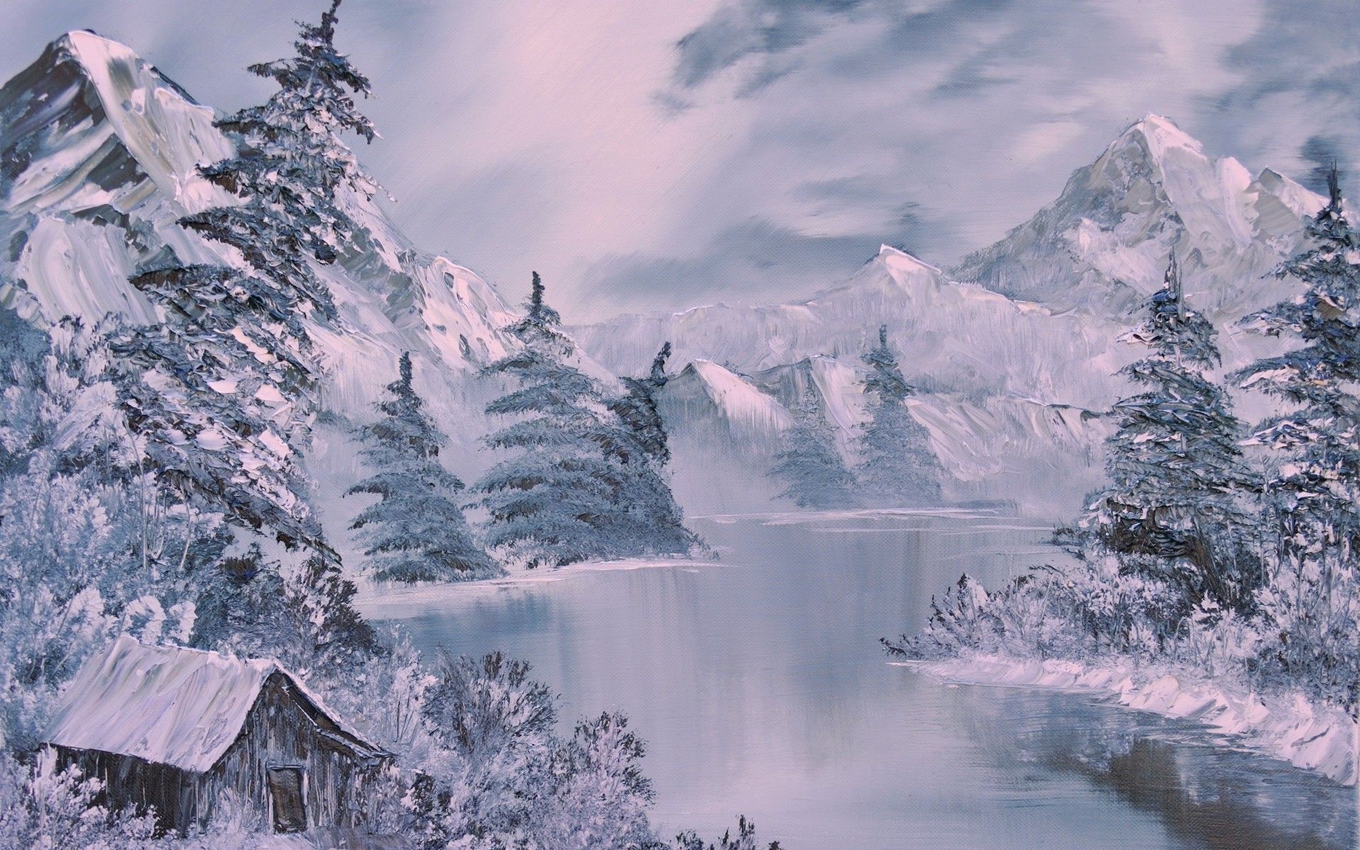 Winter Landscape Anime Wallpaper