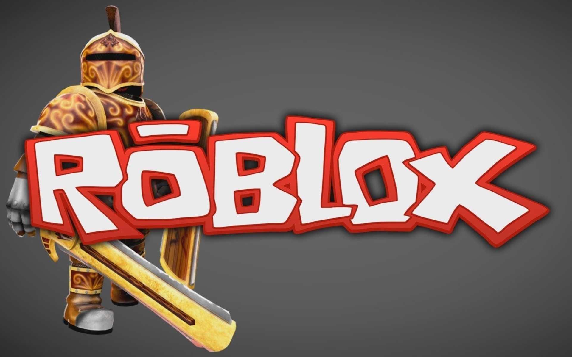 Download Roblox Logo On Blue Tech Geometry Wallpaper