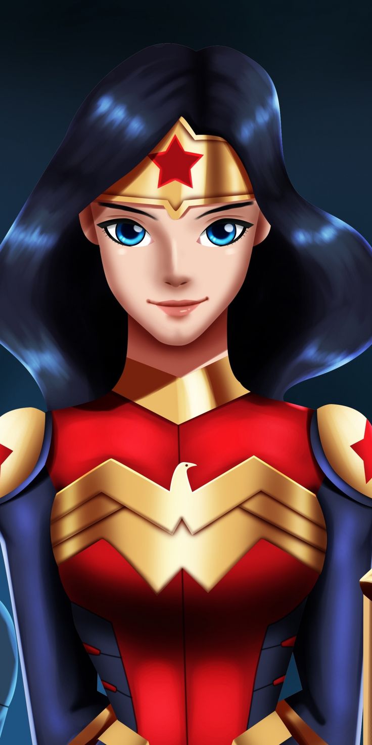 Wonder woman, batwoman, supergirl, superheroes, girls, digital art, 1080x2160 wallpaper. Wonder woman art, Wonder woman comic, Dc super hero girls