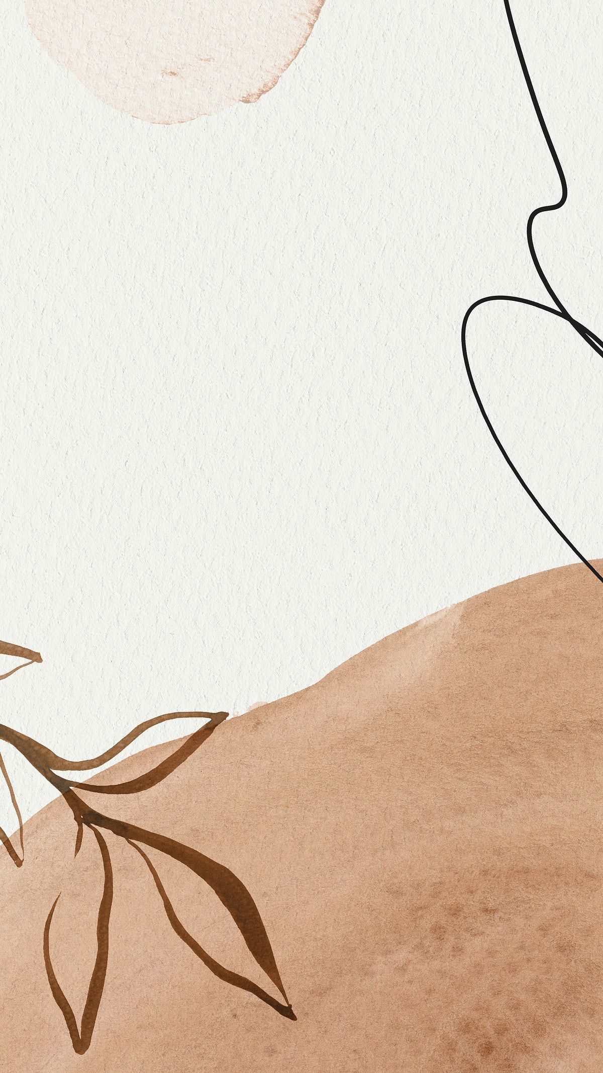 Brown watercolor Memphis mobile wallpaper. premium image / katie. Phone wallpaper patterns, Abstract wallpaper design, Graphic wallpaper