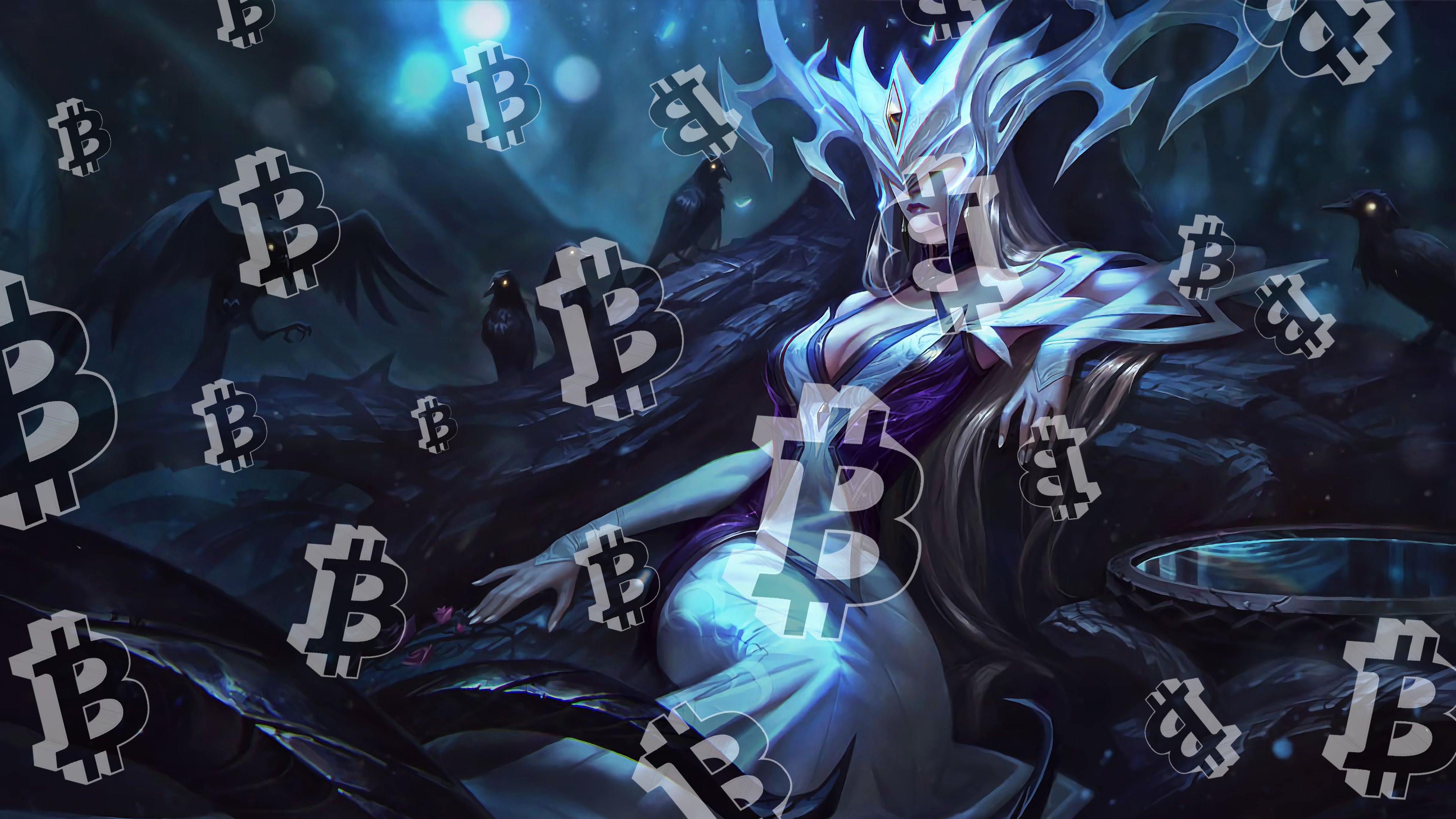 Bitcoins Everywhere Inverted Coven Lissandra Splash Art League Of Legends Lol U781 Wallpaper