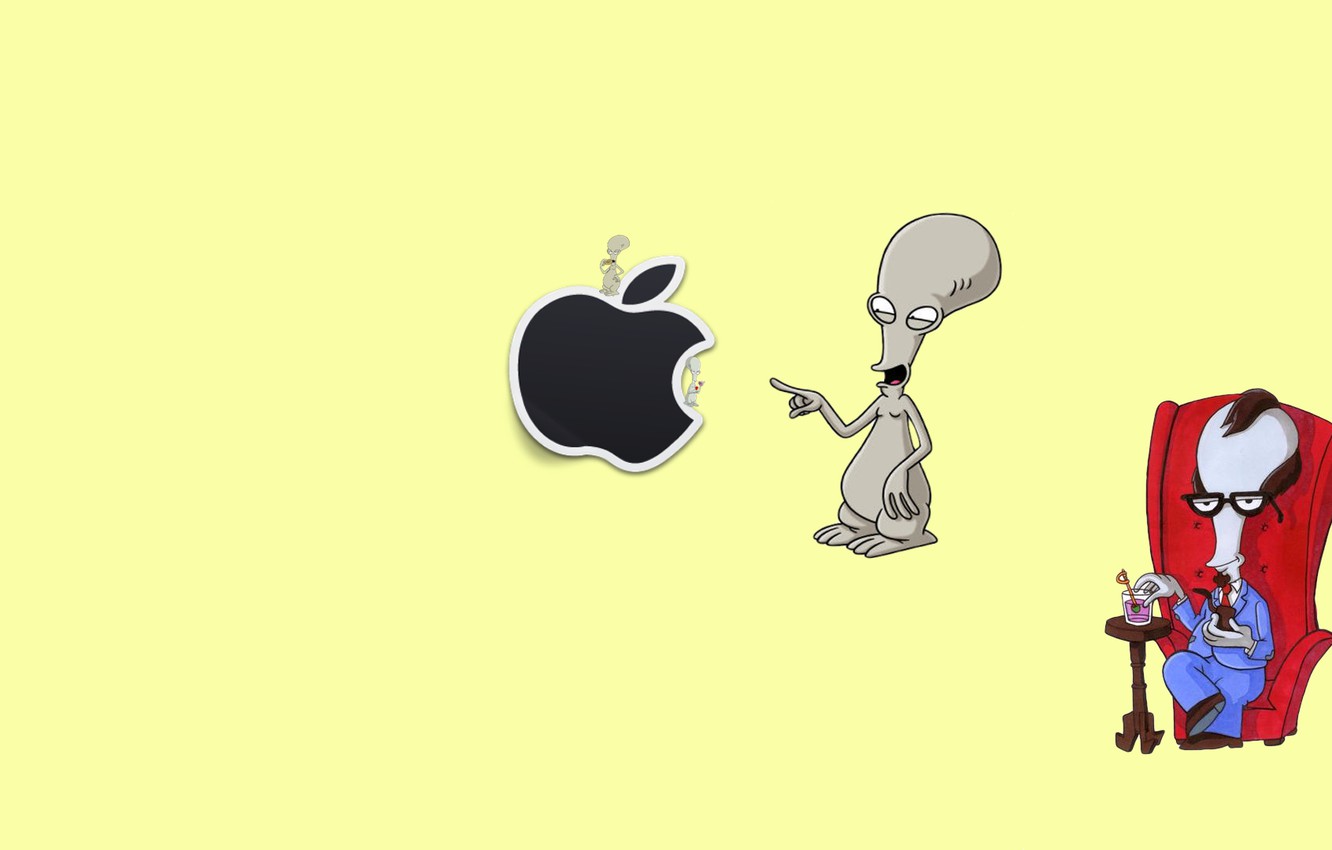 Wallpaper Apple, Mac, Roger, American Dad image for desktop, section фильмы