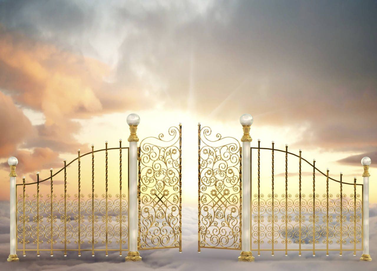 HEAVEN GOLDEN GATES. Heaven Picture, Landscape Art, Heaven's Gate