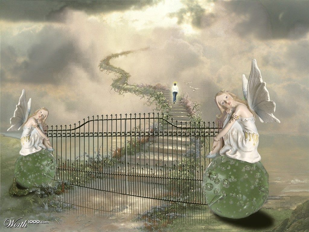 Pearly Gates of Heaven x 768 · 176 kB · jpeg. Heaven painting, Way to heaven, Heaven's gate