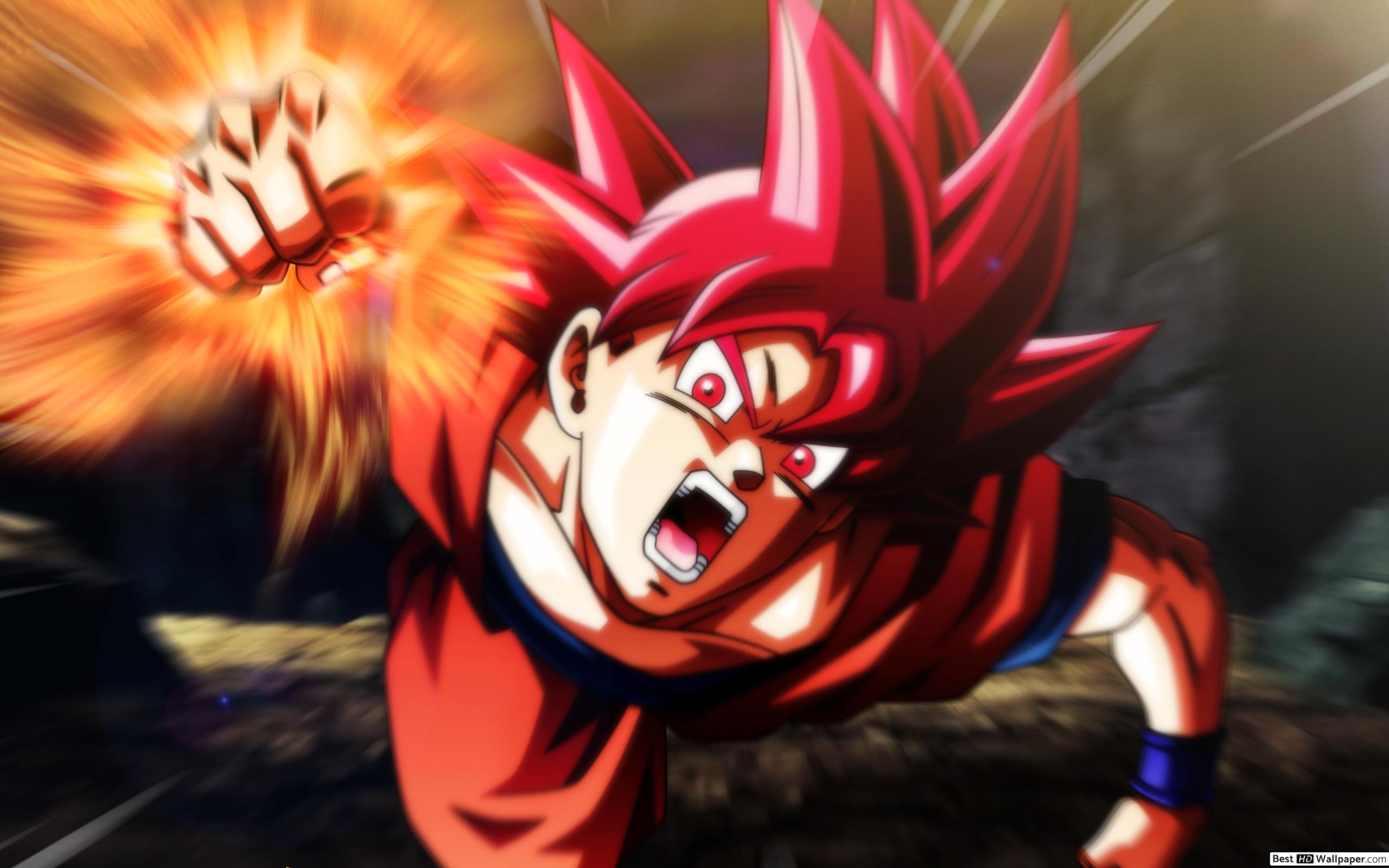 Super Saiyan God Goku Dragon Fist Wallpaper & Background Download