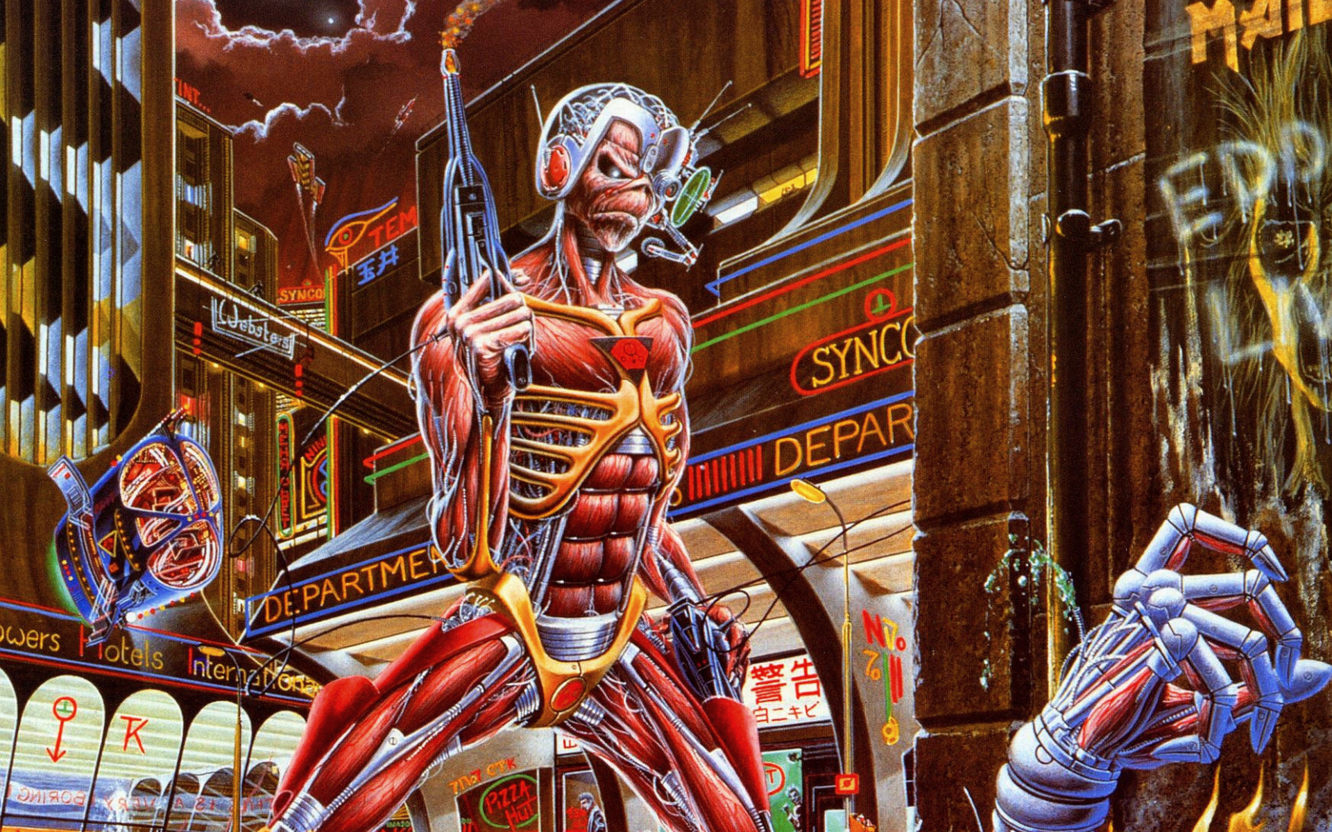 Iron Maiden- Somewhere In Time HD Wallpaper