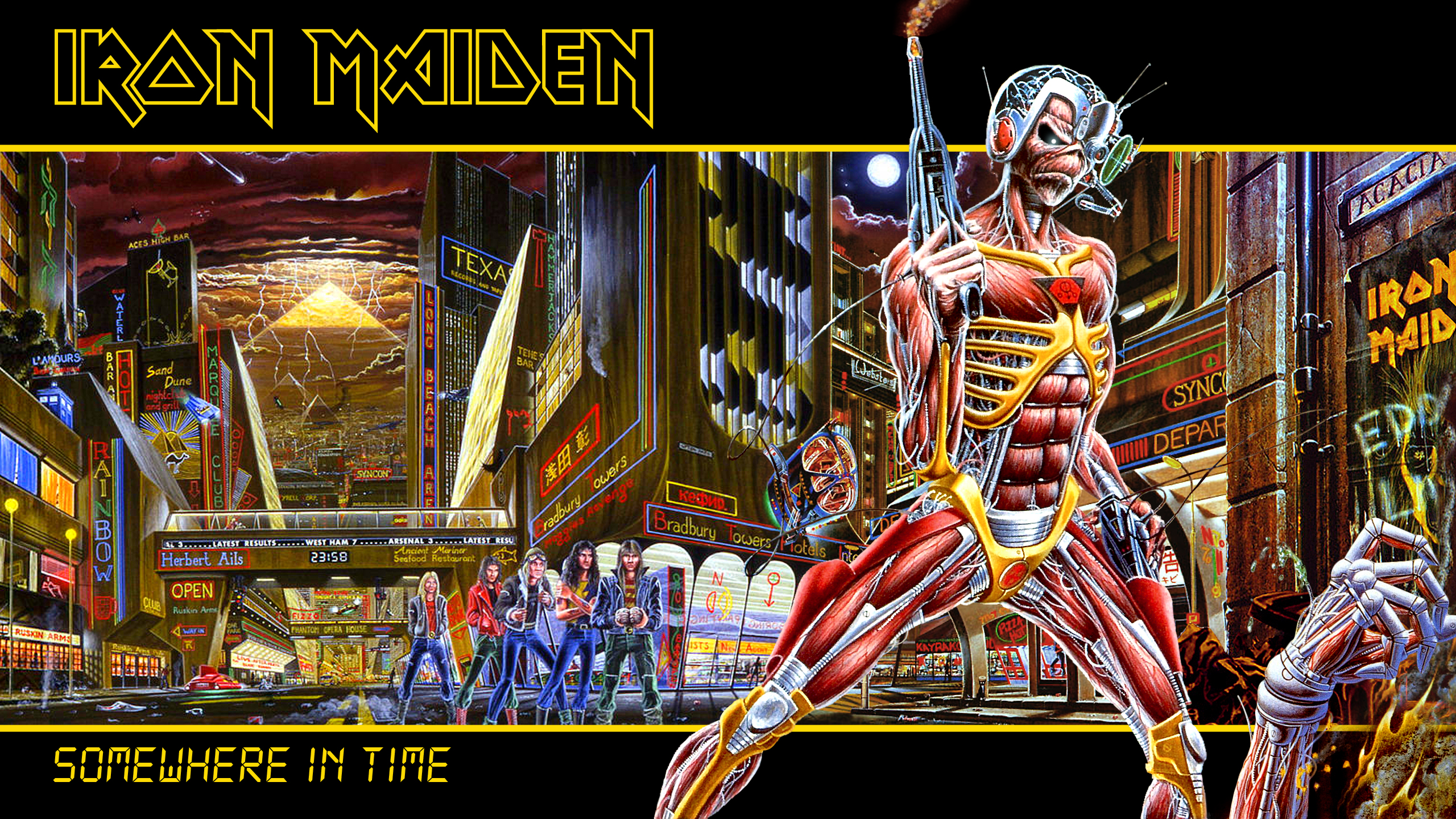 Iron Maiden Eddie Futuristic Sci Fi Sci Heavy Metal In Time Iron Maiden