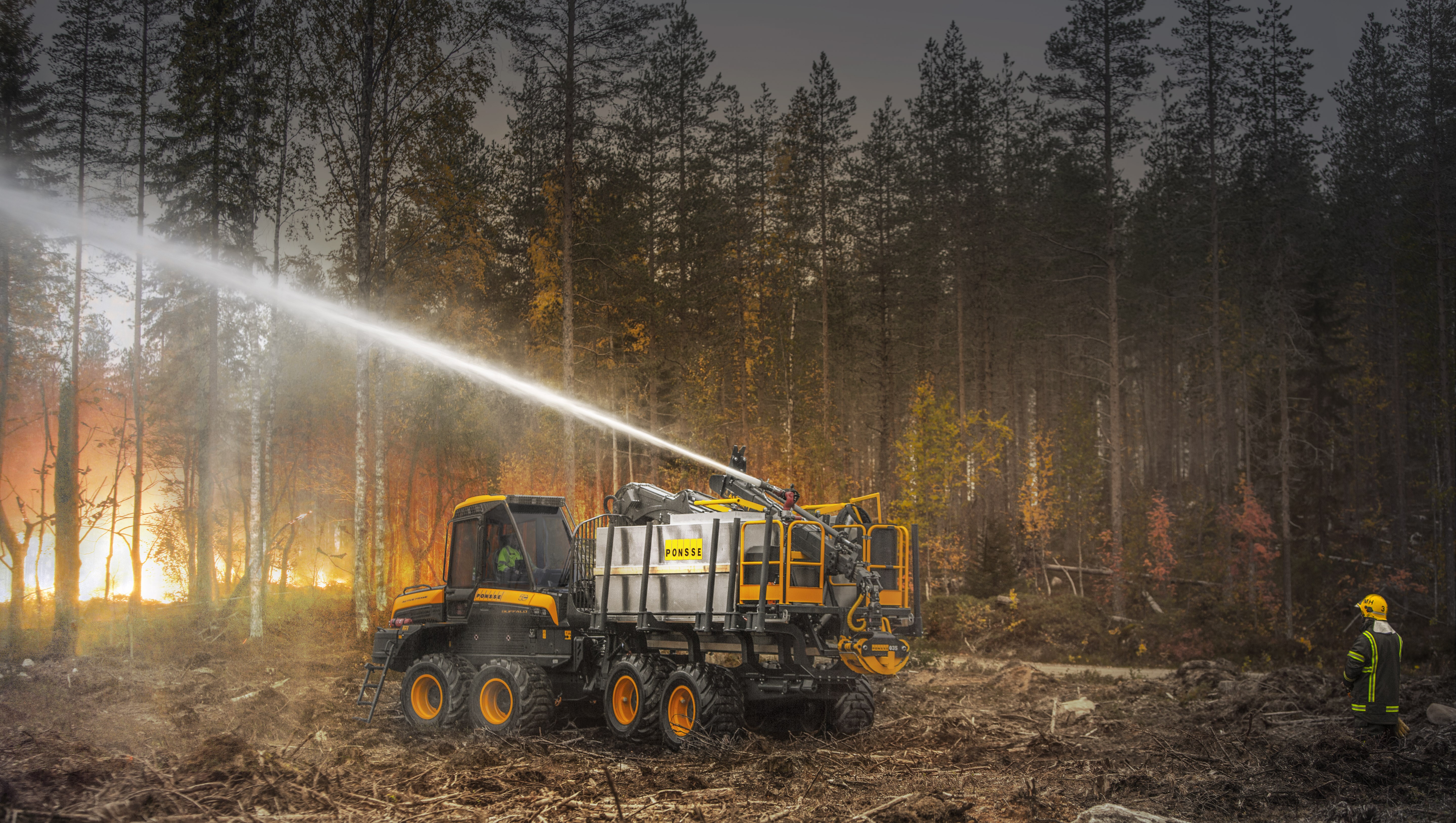 PONSSE Firefighting equipment for forwarders