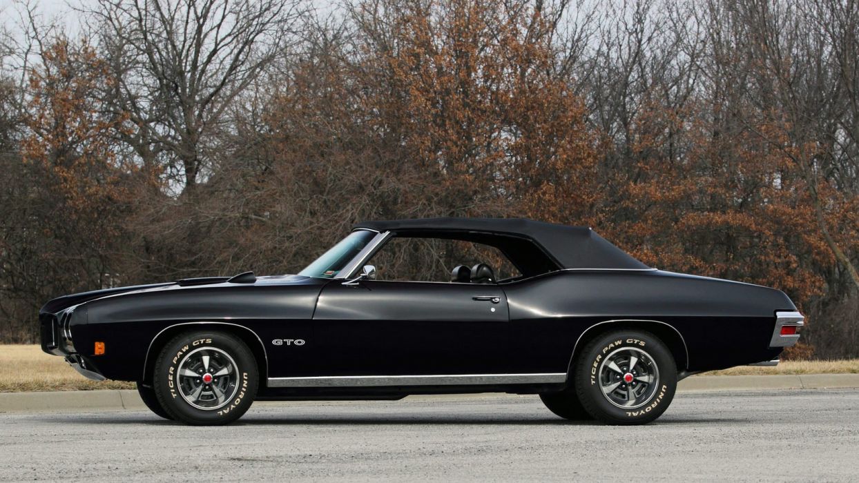 PONTIAC GTO CONVERTIBLE cars black wallpaperx936