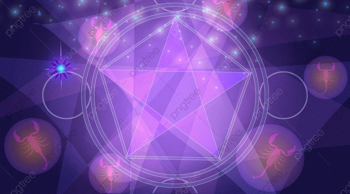 Purple Scorpio Constellation Starry Sky Background, Scorpio, Libra, Constellation Background Image for Free Download