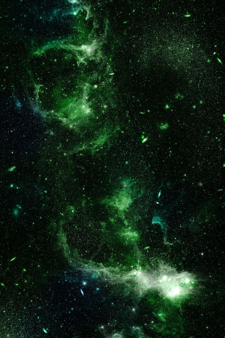 Green nebula on a black galaxy background. free image / marinemynt. Green aesthetic tumblr, iPhone wallpaper green, Galaxy background