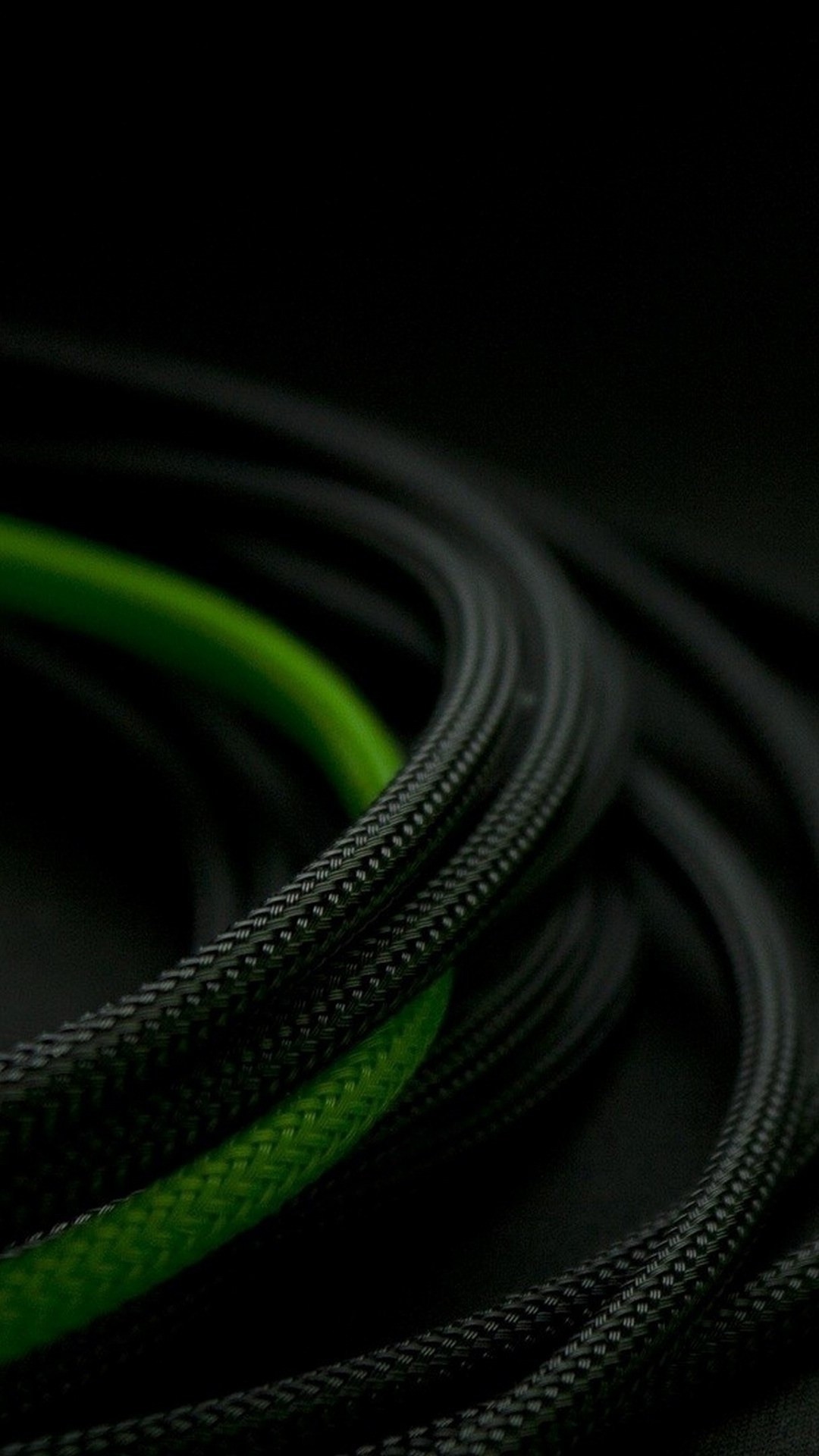 Green and Black iPhone Wallpaper