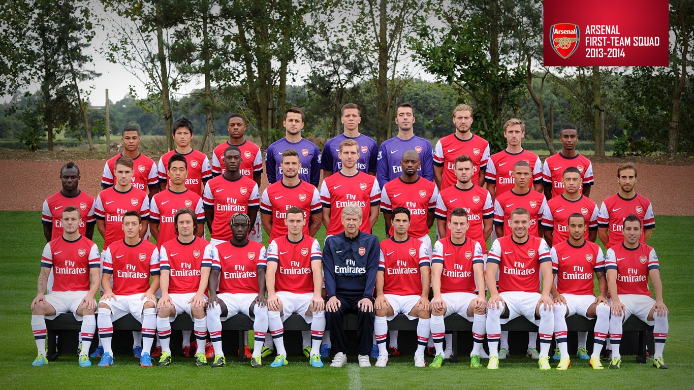 First Team Squad Arsenal 2013 2014 Wallpaper
