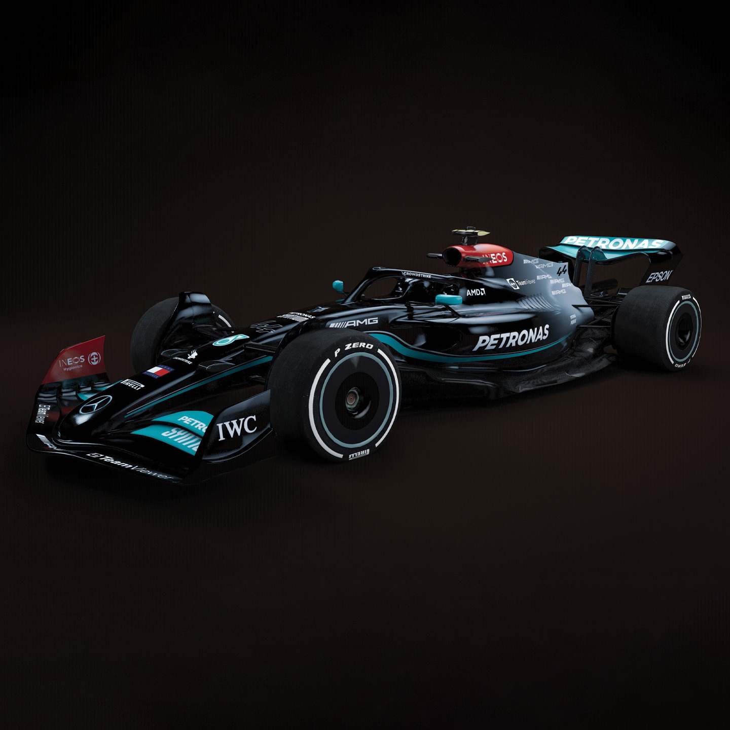 2022 Mercedes W13 F1 car launch photo