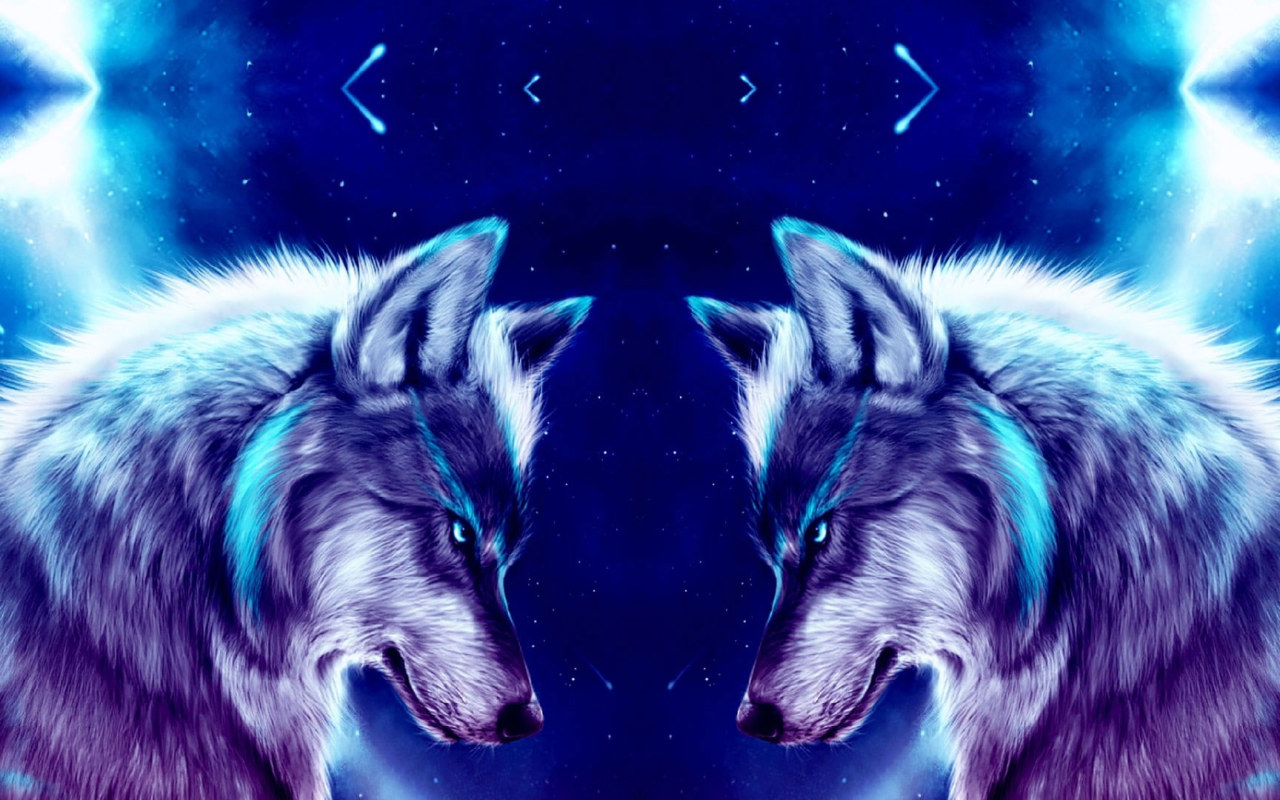 Animals Wallpaper, Space, Wolf, Art, Wolves, Night, Digital Art • Wallpaper For You